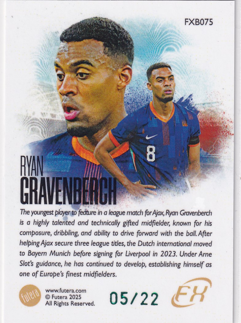 【thebighit】不累计004.2025 Futera FX 福特拉 荷兰 格拉文贝尔奇 22编