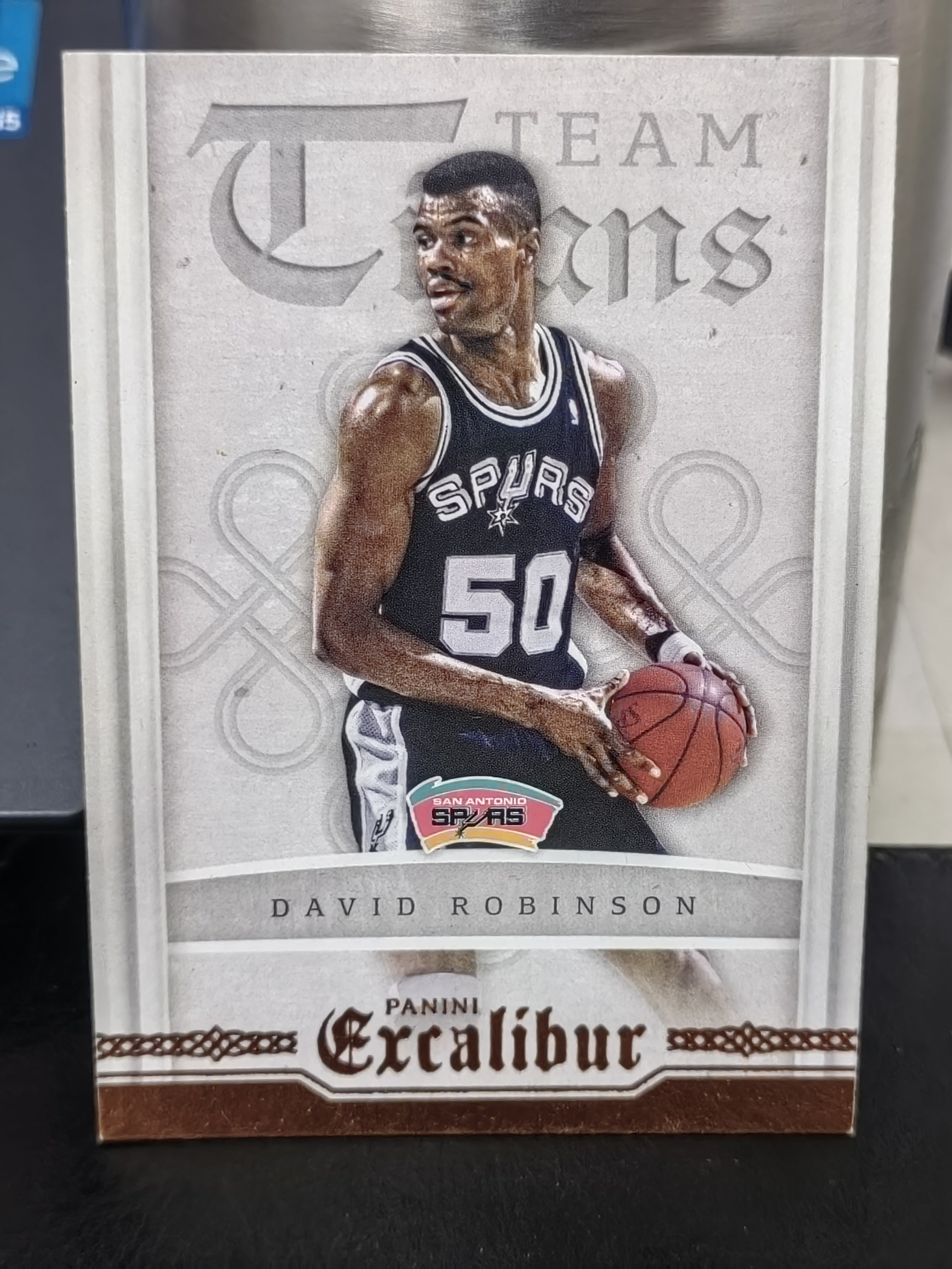 2015-16 Panini Excalibur David Robinson 王者之剑 大卫罗宾逊 马刺 篮 白边白角 不保卡品 卡品如图