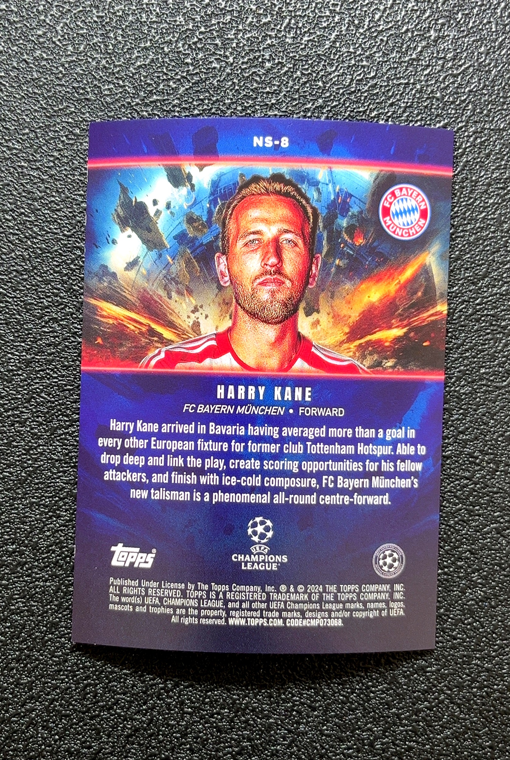【岛屿拍卖】2024 Topps Harry Kane 哈里·凯恩 碧玉折 折射 卡品如图 高价值 #NS-8 FC BAYERN MÜNCHEN 拜仁慕尼黑 0007#505