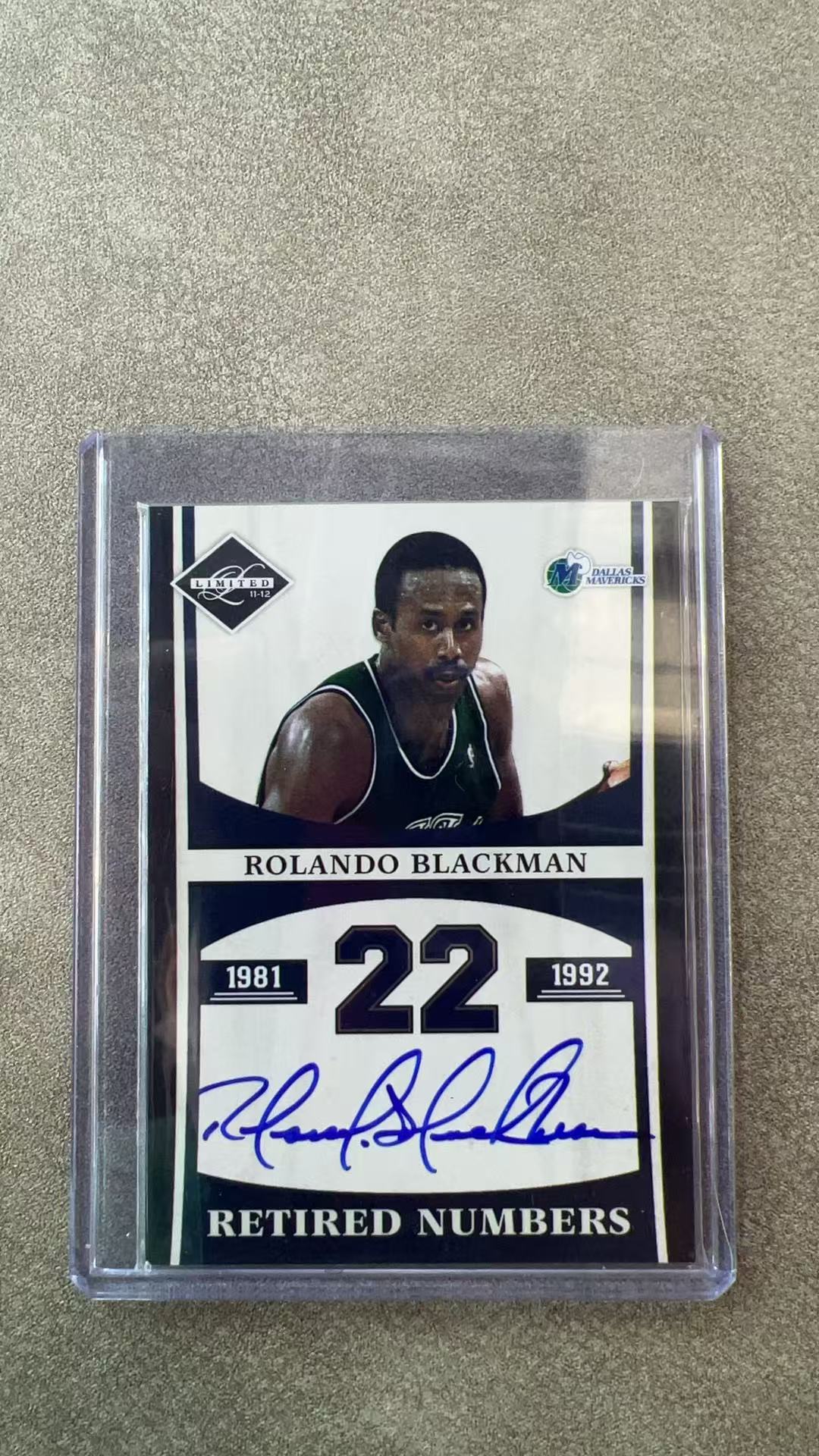 6556【330球星卡实体店代卖】2012 帕尼尼 Limited 雷米特 罗兰多 布莱克曼 Rolando Blackman 小牛 84/99编 签字 卡签 AUTO 仅顺丰寄付(UK23)