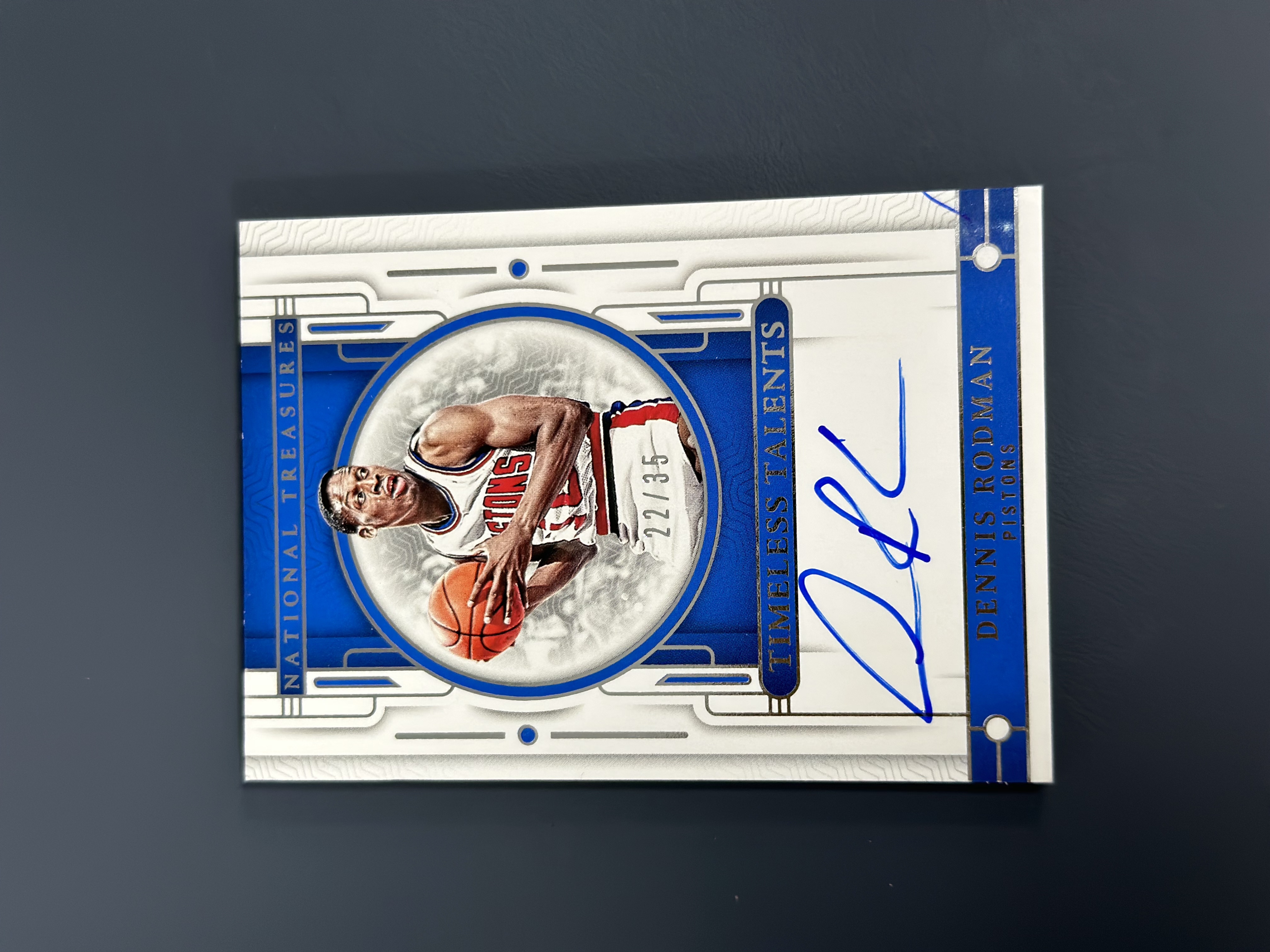 2023-24 Panini National Treasures Dennis Rodman 国宝 35编 签字 卡签 活塞 丹尼斯 罗德曼 大虫 卡品如图 收藏必备 利利