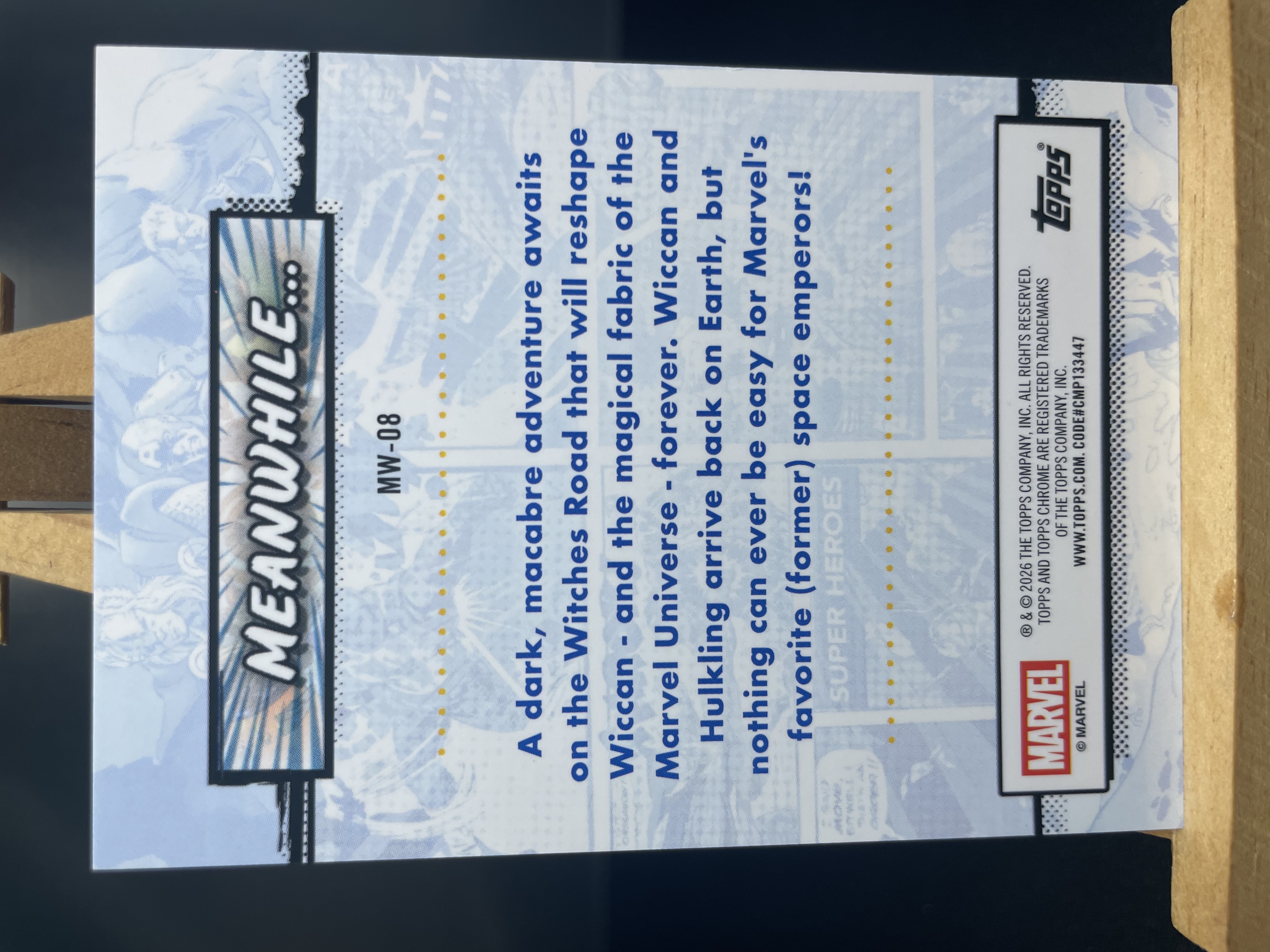 (B5)2026 TOPPS MARVEL 折射 巫士/ 比利马克西莫夫 实卡好看 收藏凑套必备 卡品如图 !!!