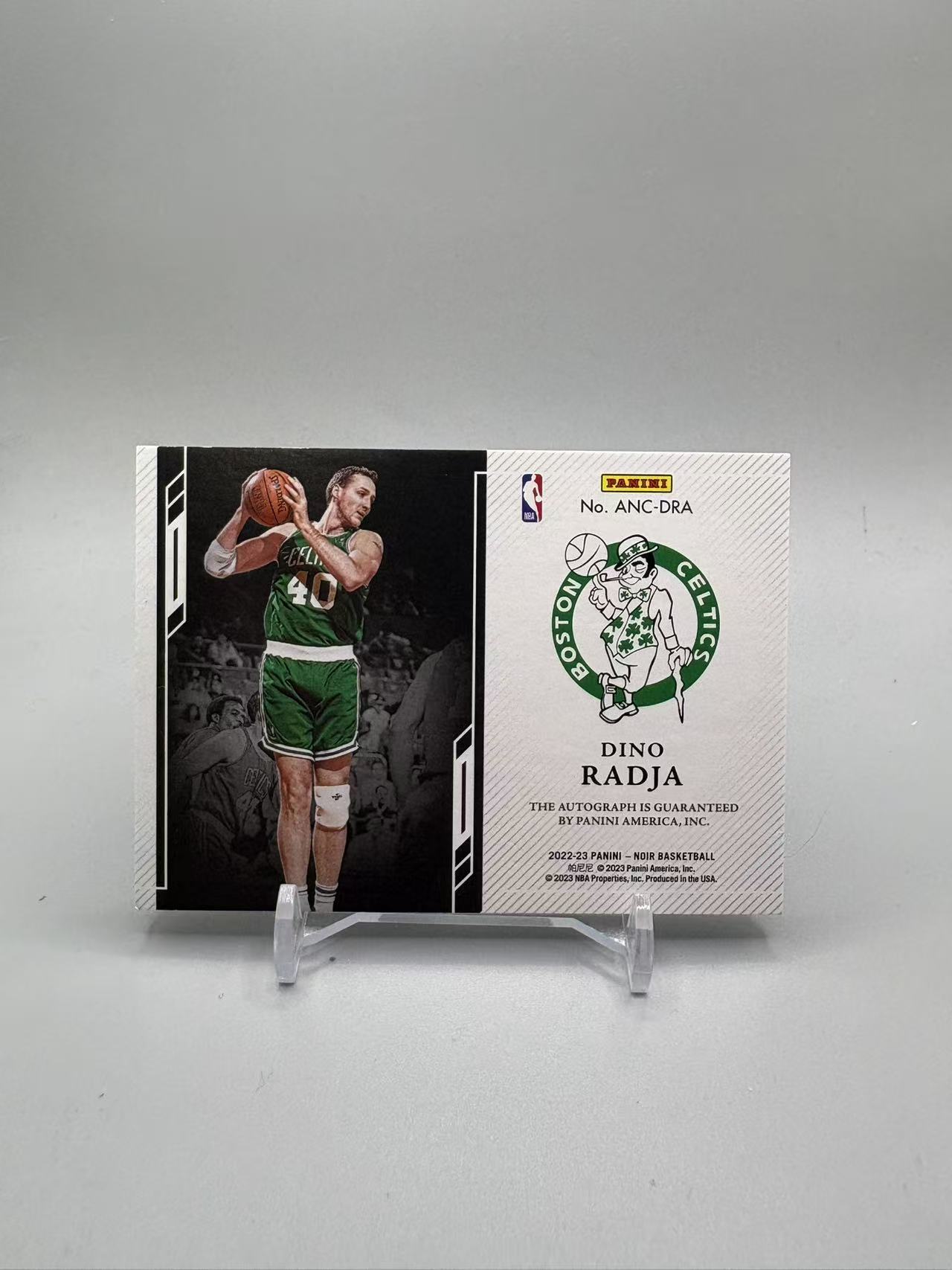 2022-23 Panini Noir Dino Radja 【灰灰代拍】诺尔 迪诺 拉迪亚 /99编 签字 卡签 noir签 凯尔特人 洪