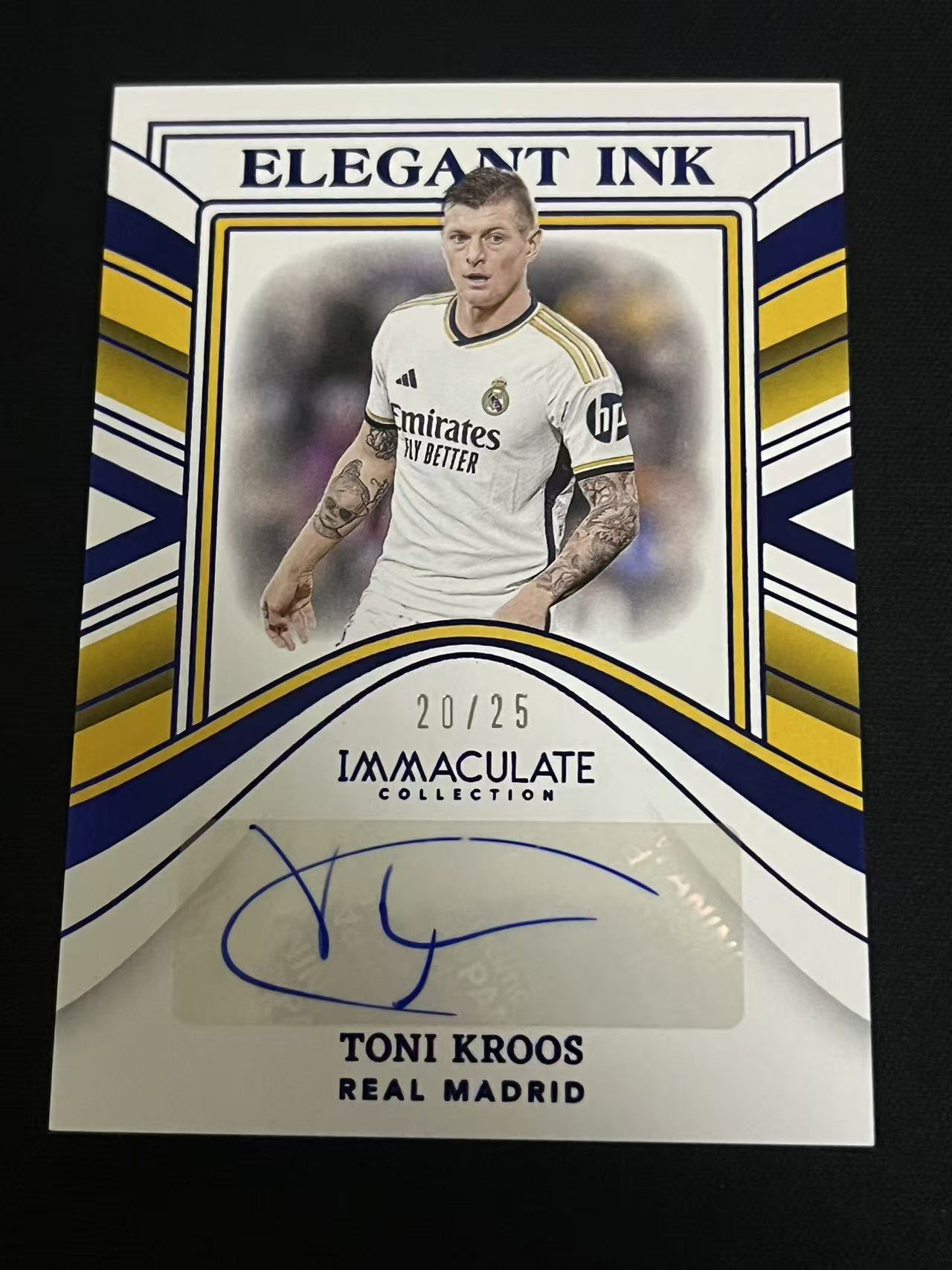 2023-24 Panini Immaculate Collection Toni Kroos 爱咪咪 皇马 托尼-克罗斯 签字 20/25编