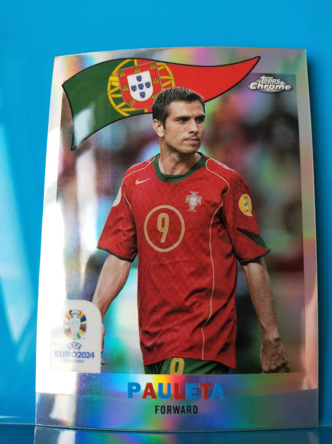 2024 Topps Chrome pauleta 保莱塔 葡萄牙  复古特卡 旗帜特卡 国旗特卡 银折 欧洲杯 卡品如图 J019C