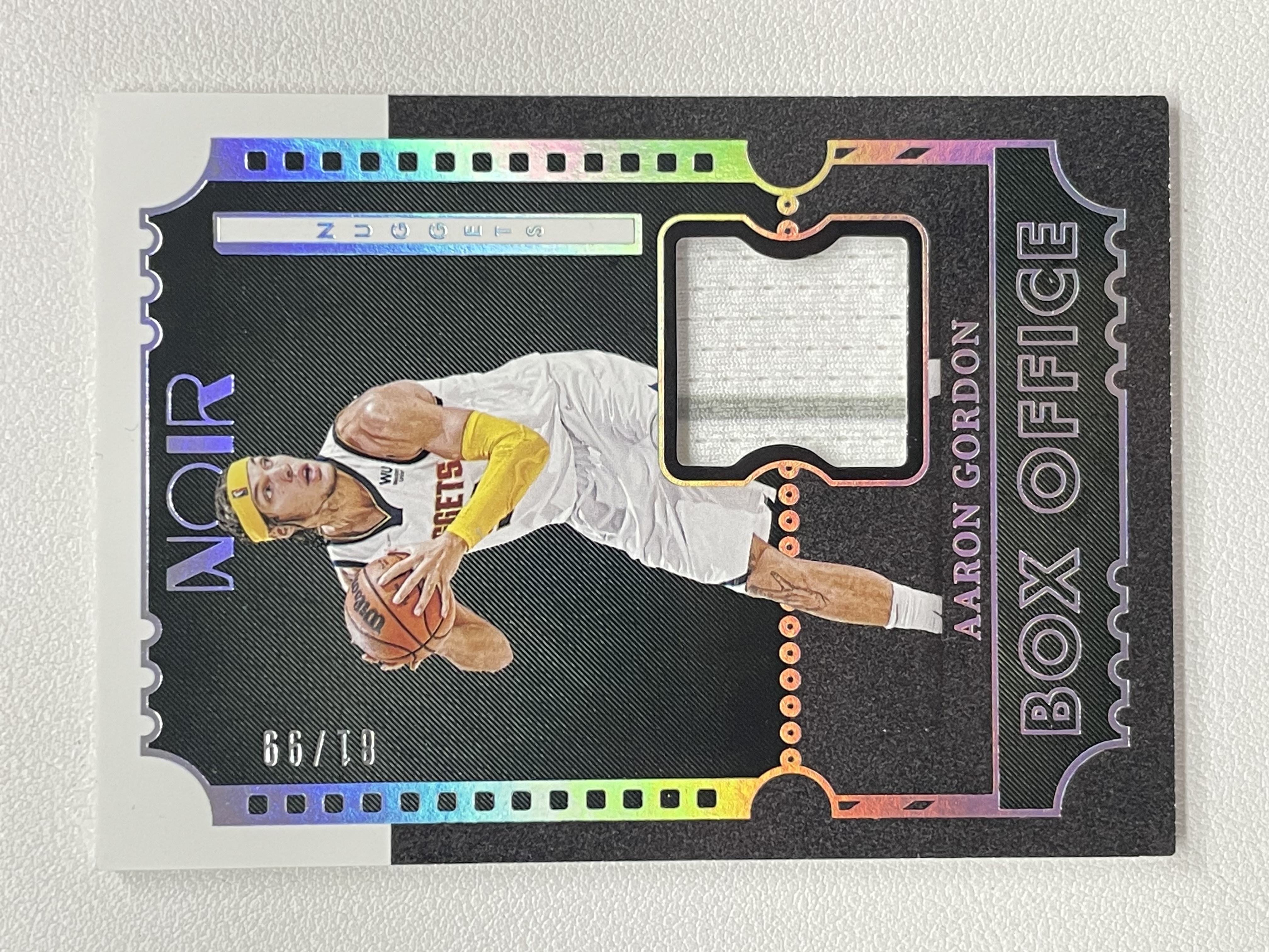 【天秤座拍卖到卡预付85%】2021-22 Noir 诺尔 掘金 Aaron Gordon 阿隆 戈登 99编 球衣 gu 亲穿 卡品如图 实卡好看 收藏必备※花儿最美