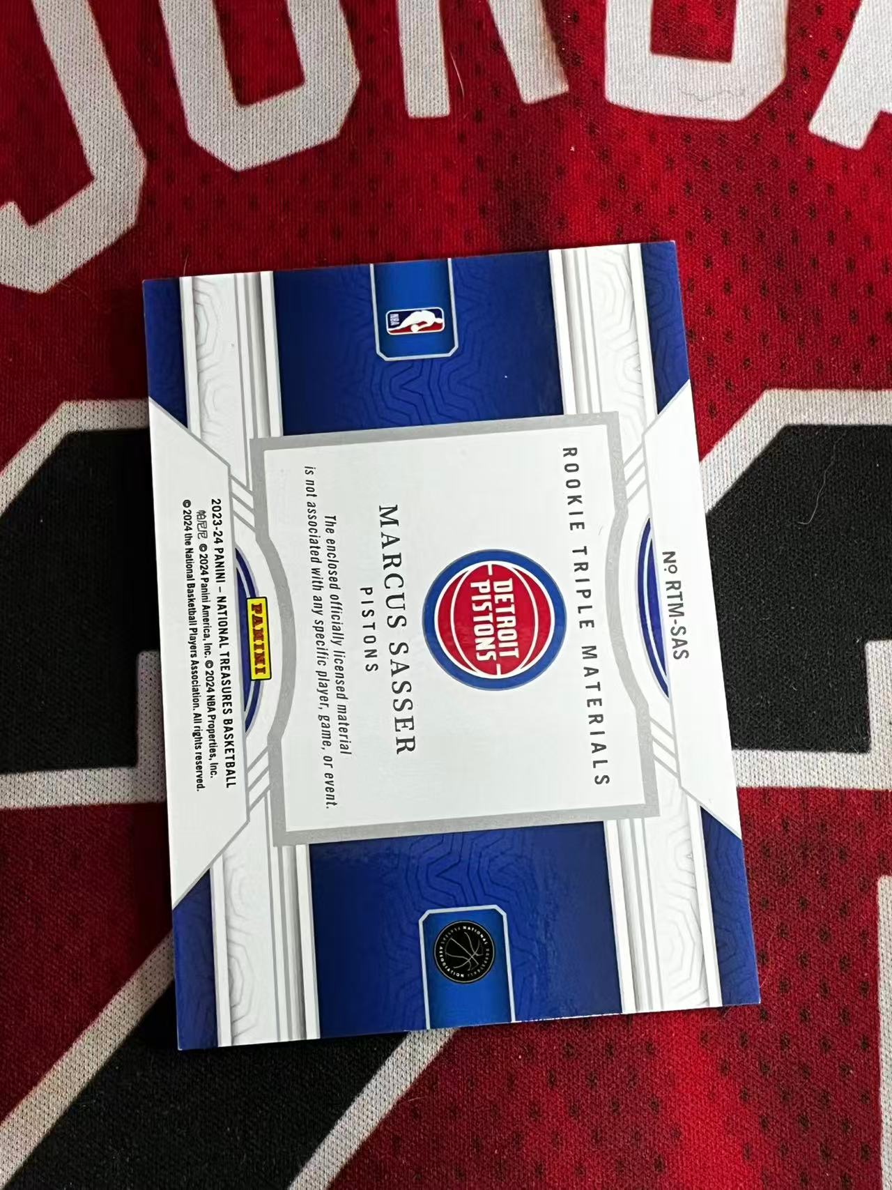 【接寄拍】2023-24 PANINI NATIONAL 国宝高端系列 活塞 新秀RC 马库斯萨瑟 99编 新秀三窗球衣物料切割 衣料实物卡 专收凑套必备【烂臭嘴拍卖】