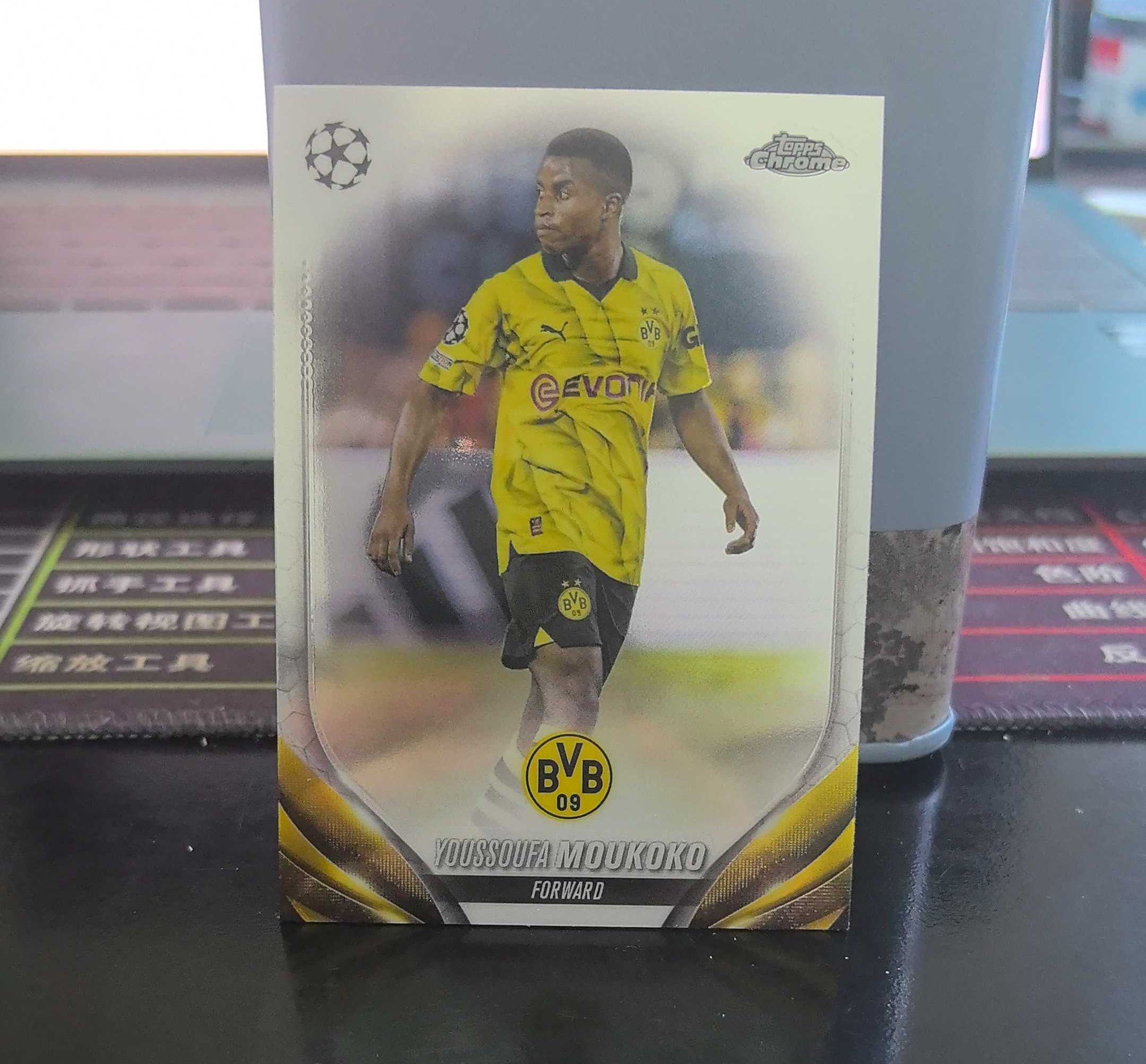 2023-24 Topps Chrome Youssoufa Moukoko base 凑套必备 编号157