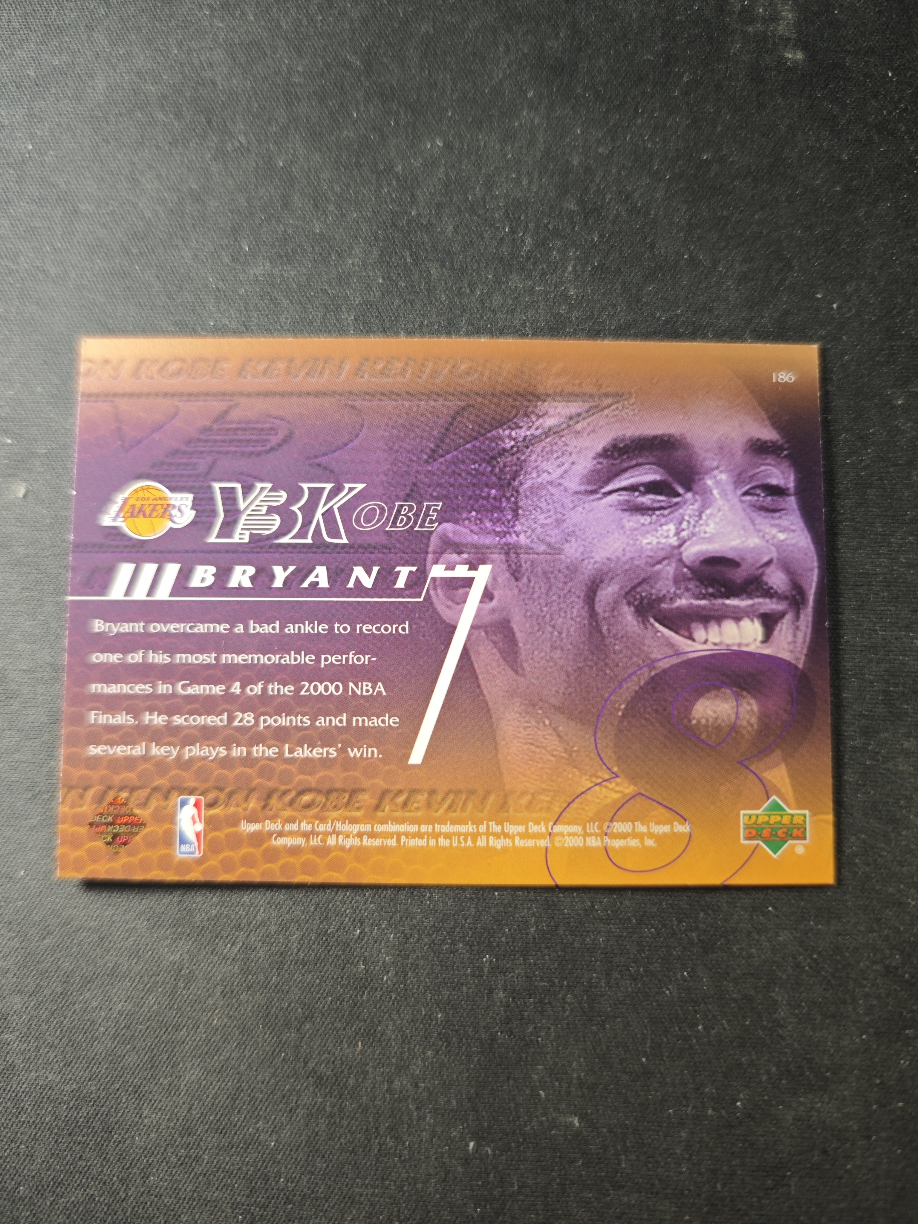 【蛤蟆特卖】科比 布莱恩特 2000 UD Y3K系列 领导力 得分 力量 防守 体质 经典五张套卡 第一款 绝版好卡 稀有老特 边角微瑕 卡品如图 专收必备!
