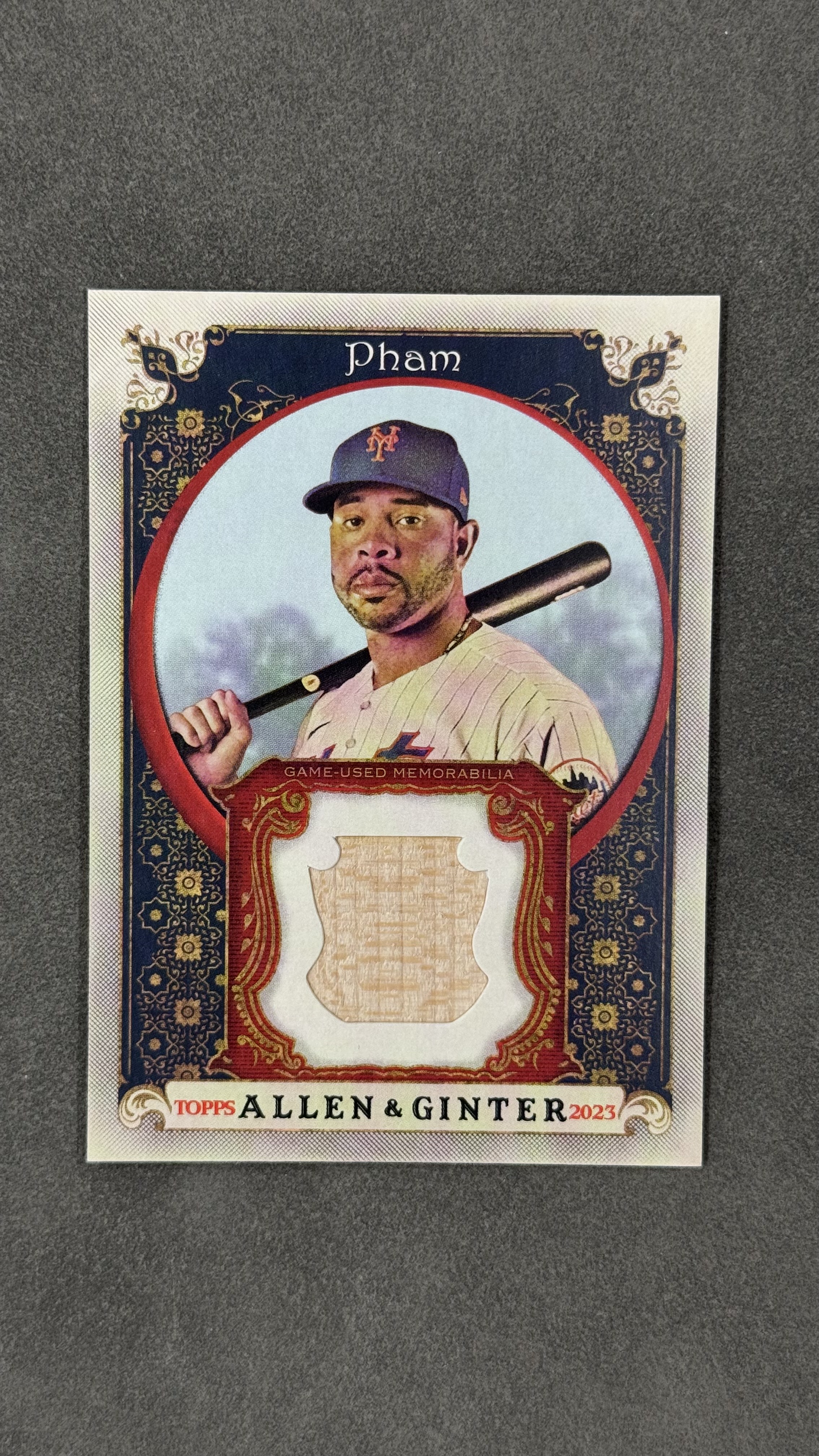 2023 Topps Allen & Ginter Tommy Pham 纽约大都会队 汤米・范 小窗球棒切割 球棒物料 实卡好看 值得凑套收藏 #AGRB-TP