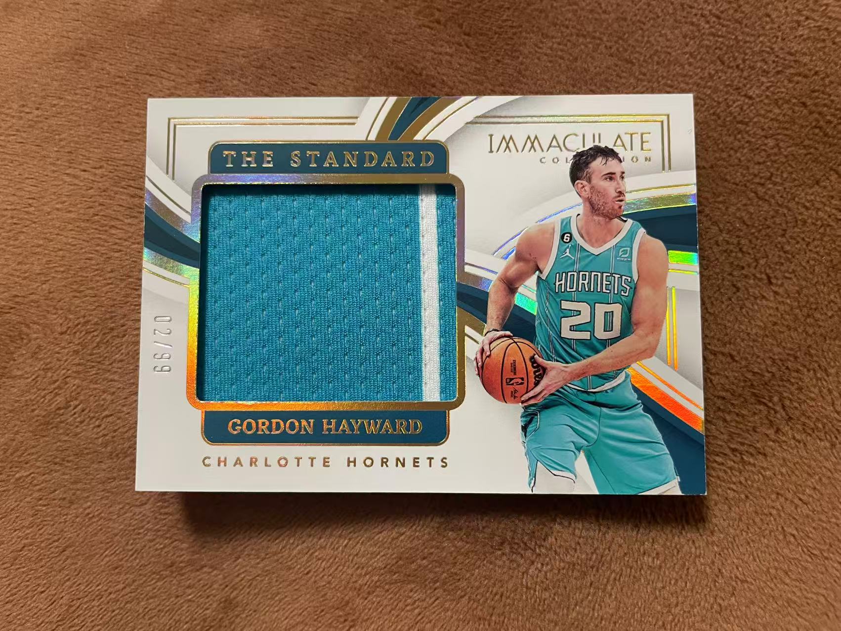2022-23 Panini Immaculate Gordon Hayward 爱咪咪imm 黄蜂 戈登 海沃德 海公公 The Standard 大窗GU球衣 落场切割 patch 99编【z】