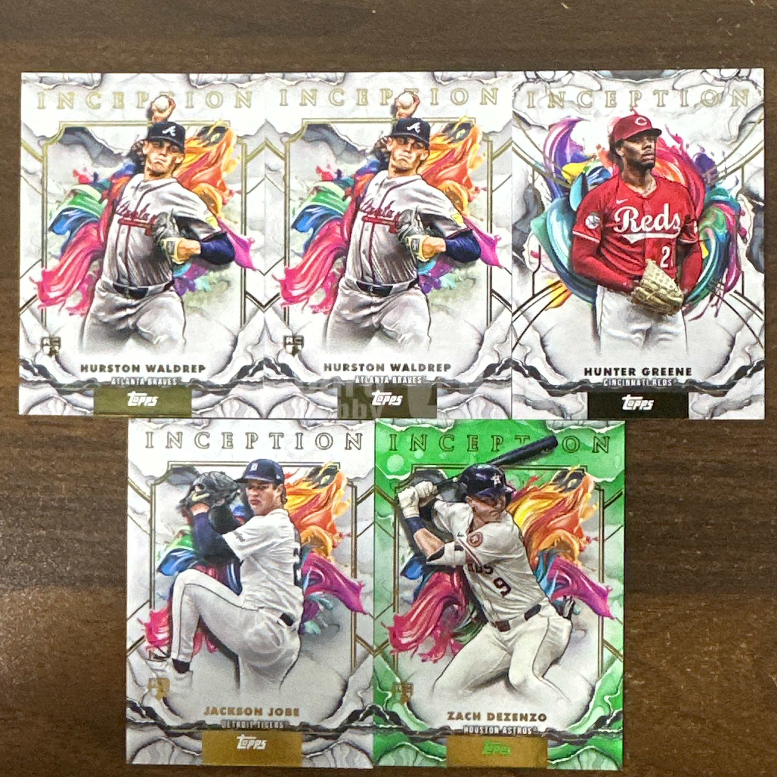 （怪兽拍卖）GSW-C53 2025 Topps Inception Hurston Waldrep 盗梦 赫斯顿 沃尔德雷普 亨特尔格林 杰克逊 乔布 扎克 德曾佐 打包 Z1