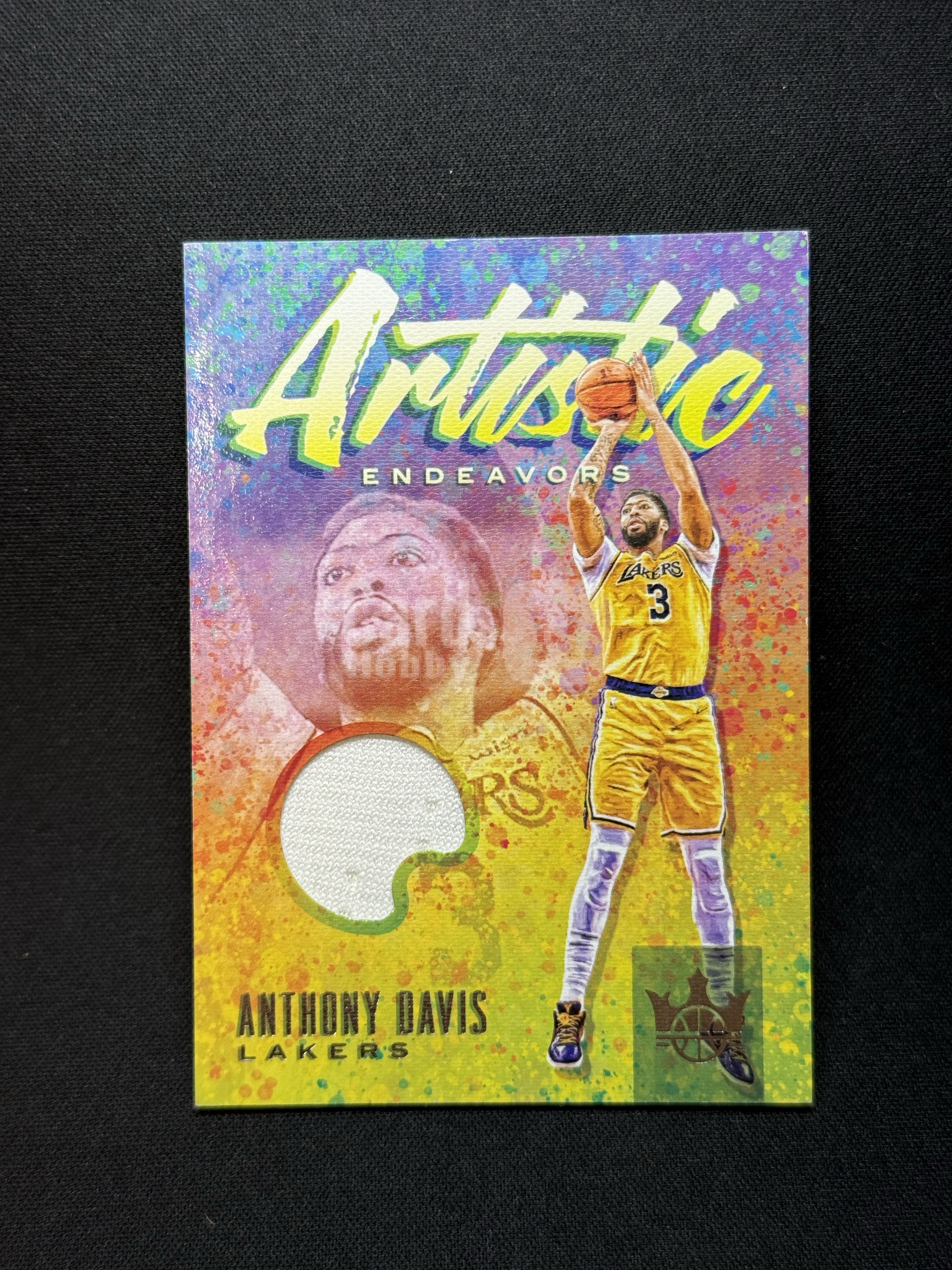 2019-20 Panini Court Kings Anthony Davis 【小贝代拍】油画 湖人 安东尼 戴维斯 小窗 球衣物料 切割 Patch /179编 瑕疵如图拍前看描述 H PACC