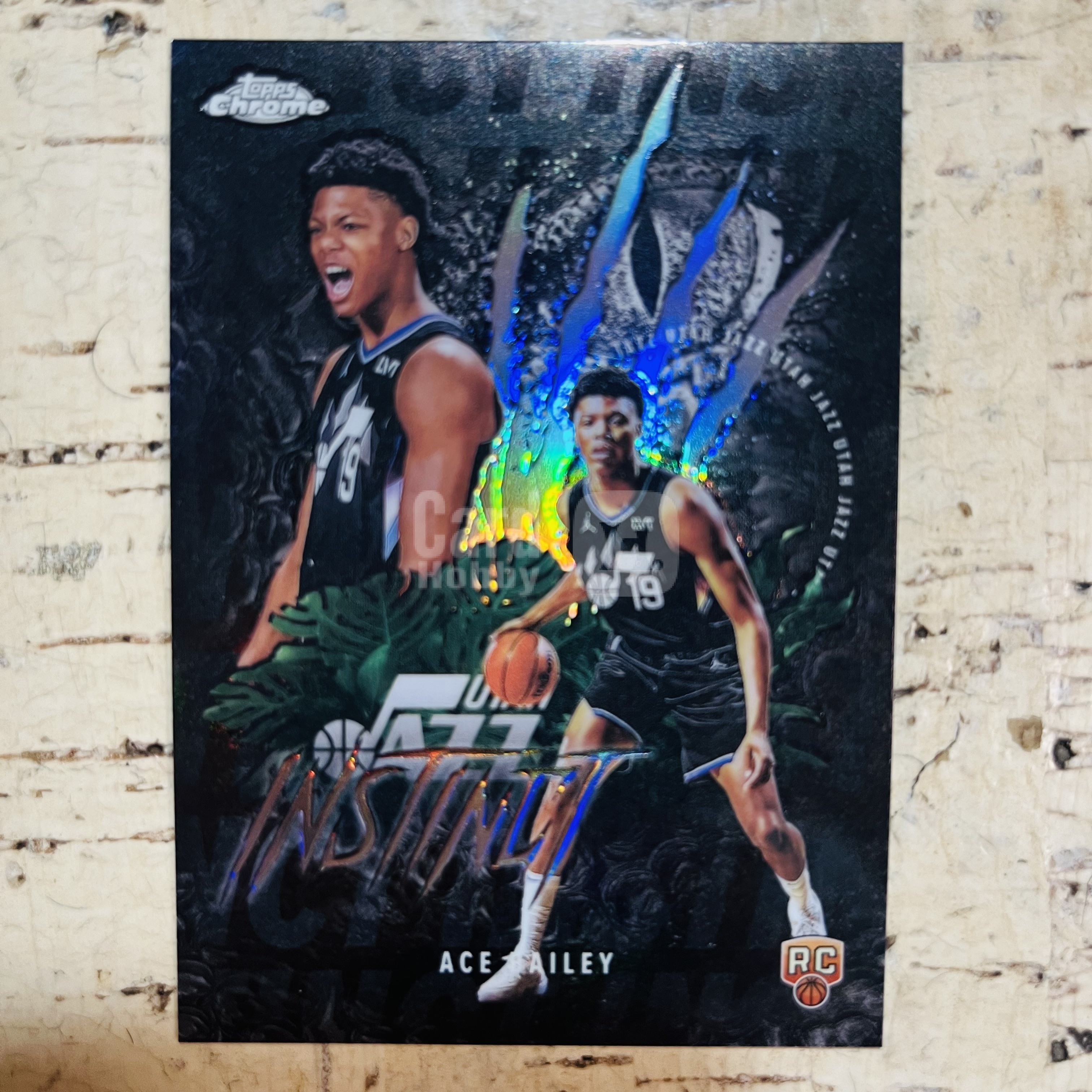 2025-26 Topps Chrome ACE Bailey RC 新秀 爵士 艾斯 贝利 正银折 银折射 instinct 本能 爪痕 特卡 第1张【小卡迷拍卖 可累积半年】