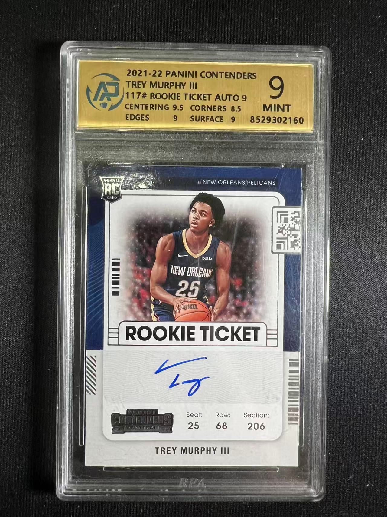 2021-22 Panini Contenders Optic Trey Murphy III RC 【特雷 墨菲 专卖】 球票Op系列 9分 签字 专收凑套 墨菲三世 瑕疵如图 未来可期