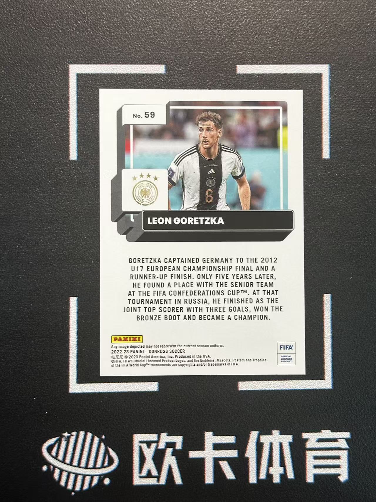 2022-23 Panini Donruss Leon Goretzka 【欧卡体育】杜蕾斯 d版 格雷茨卡 49编 蓝平行 德国 拜仁 卡品如图(DoubleX)