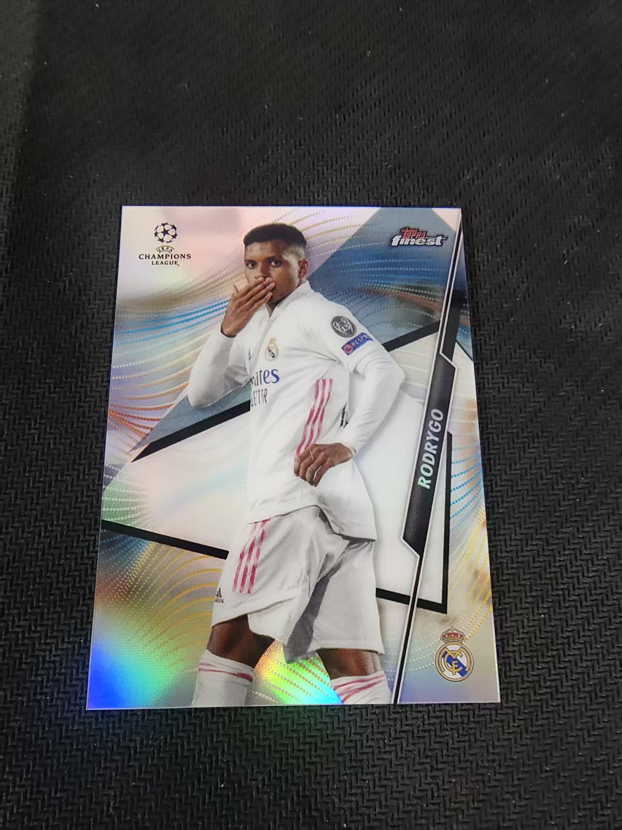 【可合并,不累计】2021 Topps Finest Rodrygo 欧冠 皇马 罗德里戈 银折 #5