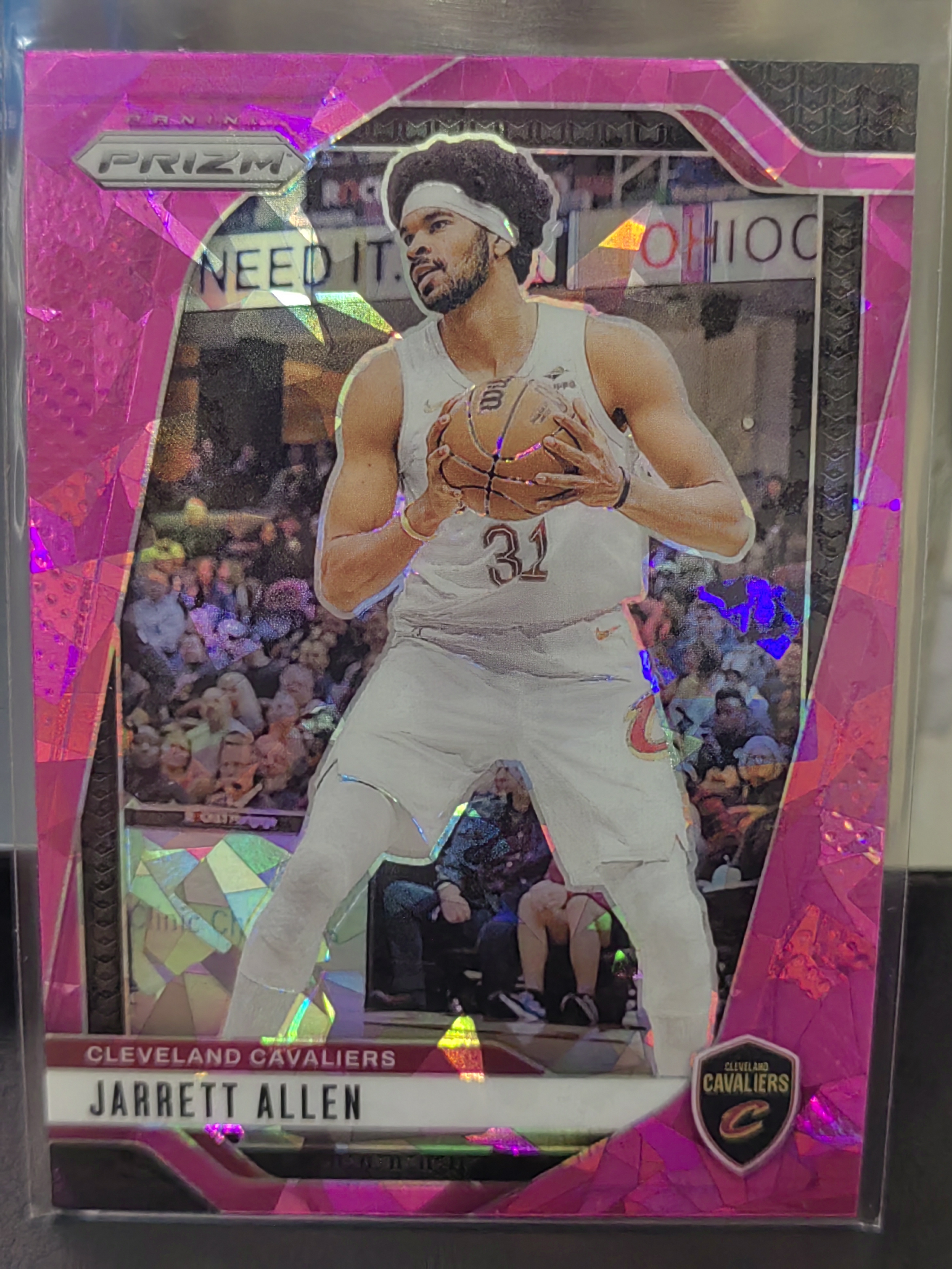 2024-25 Panini Prizm Jarrett Allen PZ 粉碎冰折 贾勒特阿伦 骑士 篮 白边白角 不保卡品 卡品如图