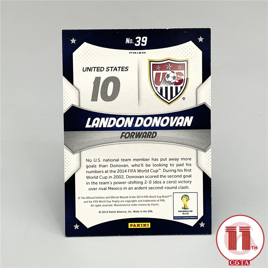 【CGTA USMNT】2014 Panini World Cup Prizm Landon Donovan Multi Color Stars 世界杯 美国 多诺万 红白蓝 三色折 明星特卡 边角如图 越秀山2679451 #Atm#