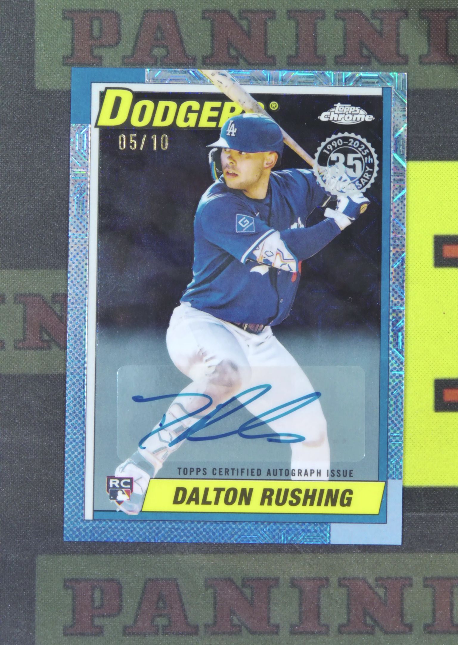 2025 Topps Chrome Dalton Rushing RC Nirvana Project 道尔顿 拉辛 洛杉矶道奇 新秀 05/10 签字 黑折 折射 复古 TC卡品如图 panpan¥