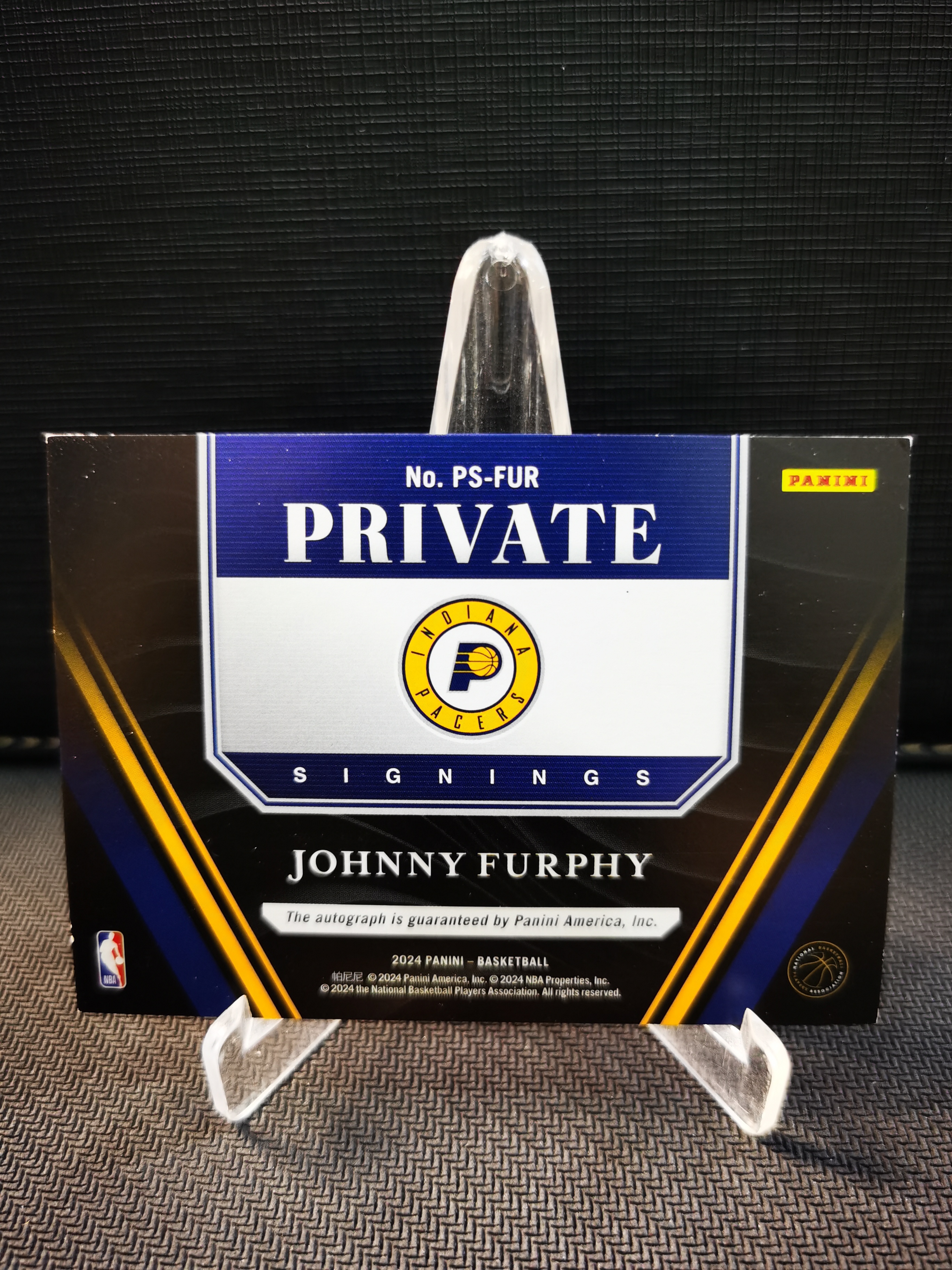 2024 Panini Photogenic Johnny Furphy RC 步行者 约翰尼 弗菲 新秀 RC 上镜 签字 插入签 卡签 收藏必备 卡品如图 -猕猴桃-【乌苏拍卖】