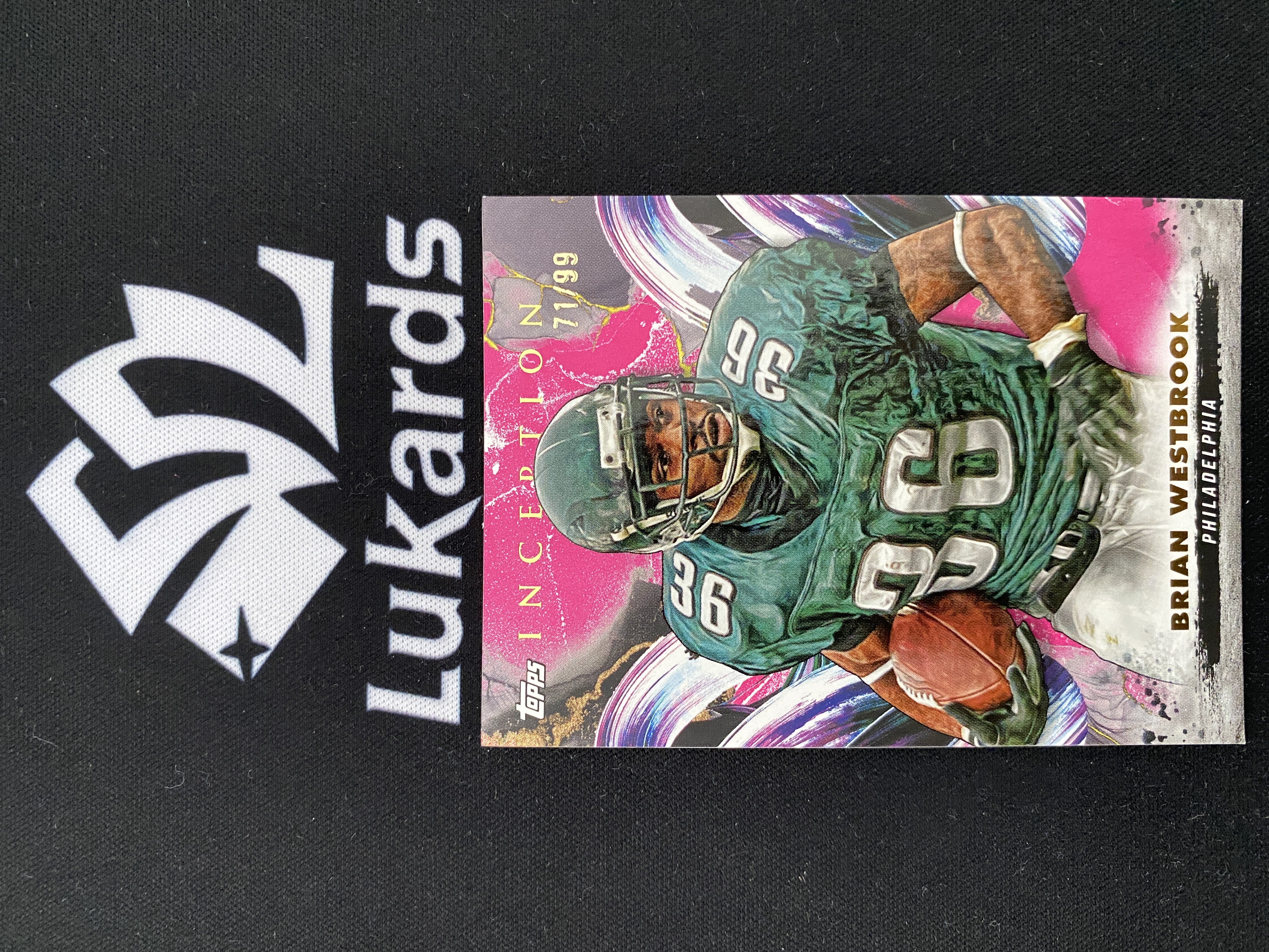 2024 Topps Inception Brian Westbrook 【禄卡拍卖】盗梦空间 布莱恩 威斯布鲁克 粉折 99编 费城老鹰 4.22-米勒-Z05