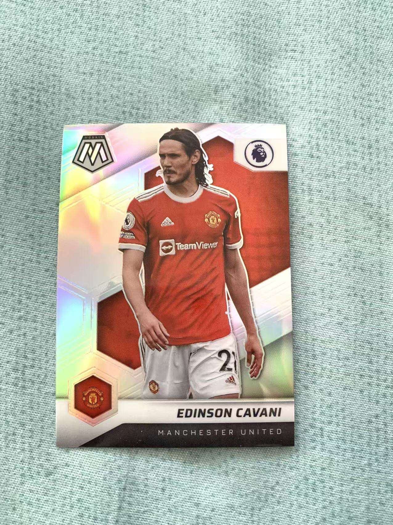 2021-22 Topps Mosaic Edinson Cavani 马赛克 乌拉圭 曼联 卡瓦尼 折射 CAVANI 卡品如图 银折