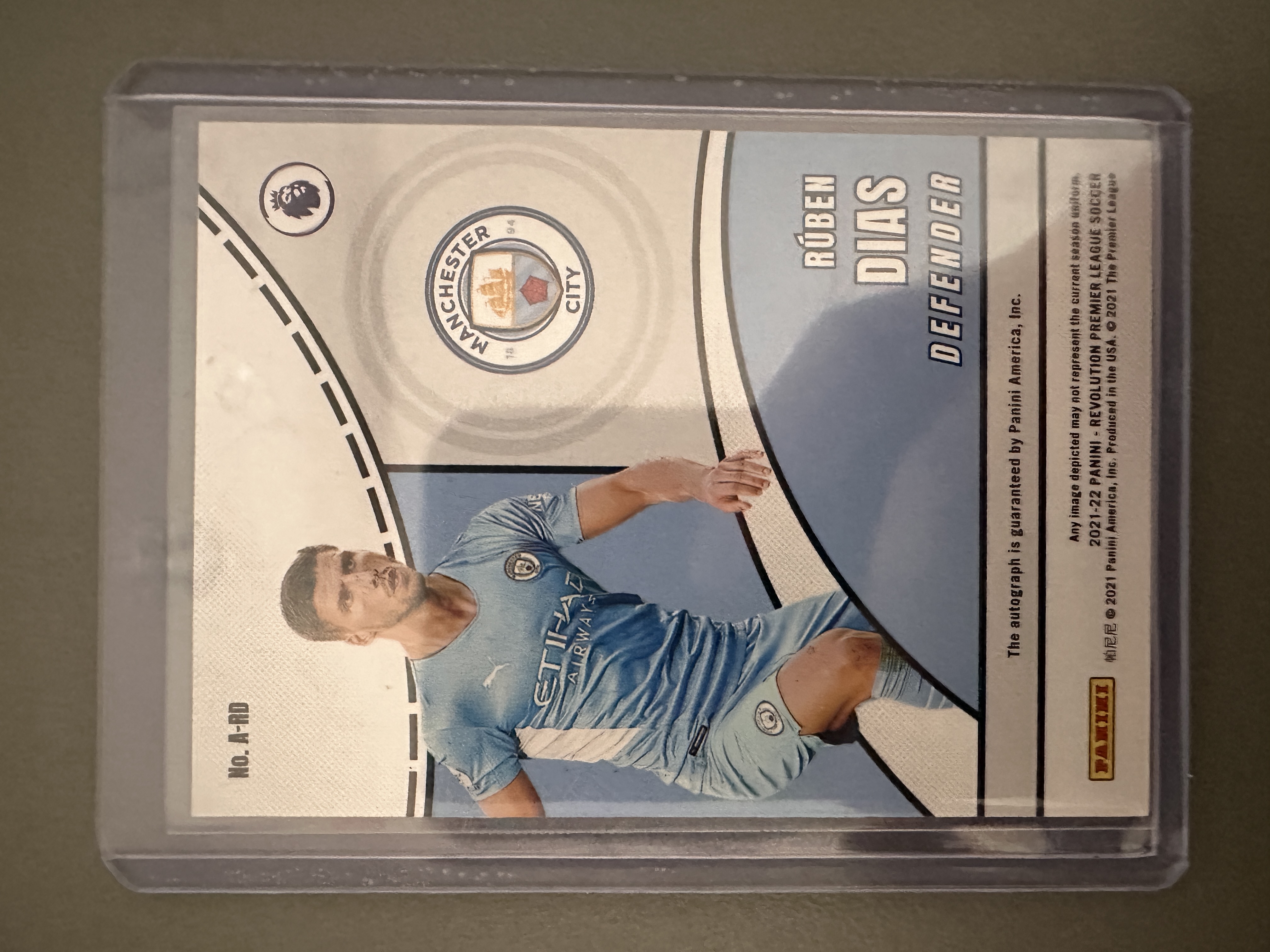 2021-22 Panini Revolution Rúben Dias 鲁本迪亚斯 曼城 英超 签字 葡萄牙主力中卫 革命 (chen)