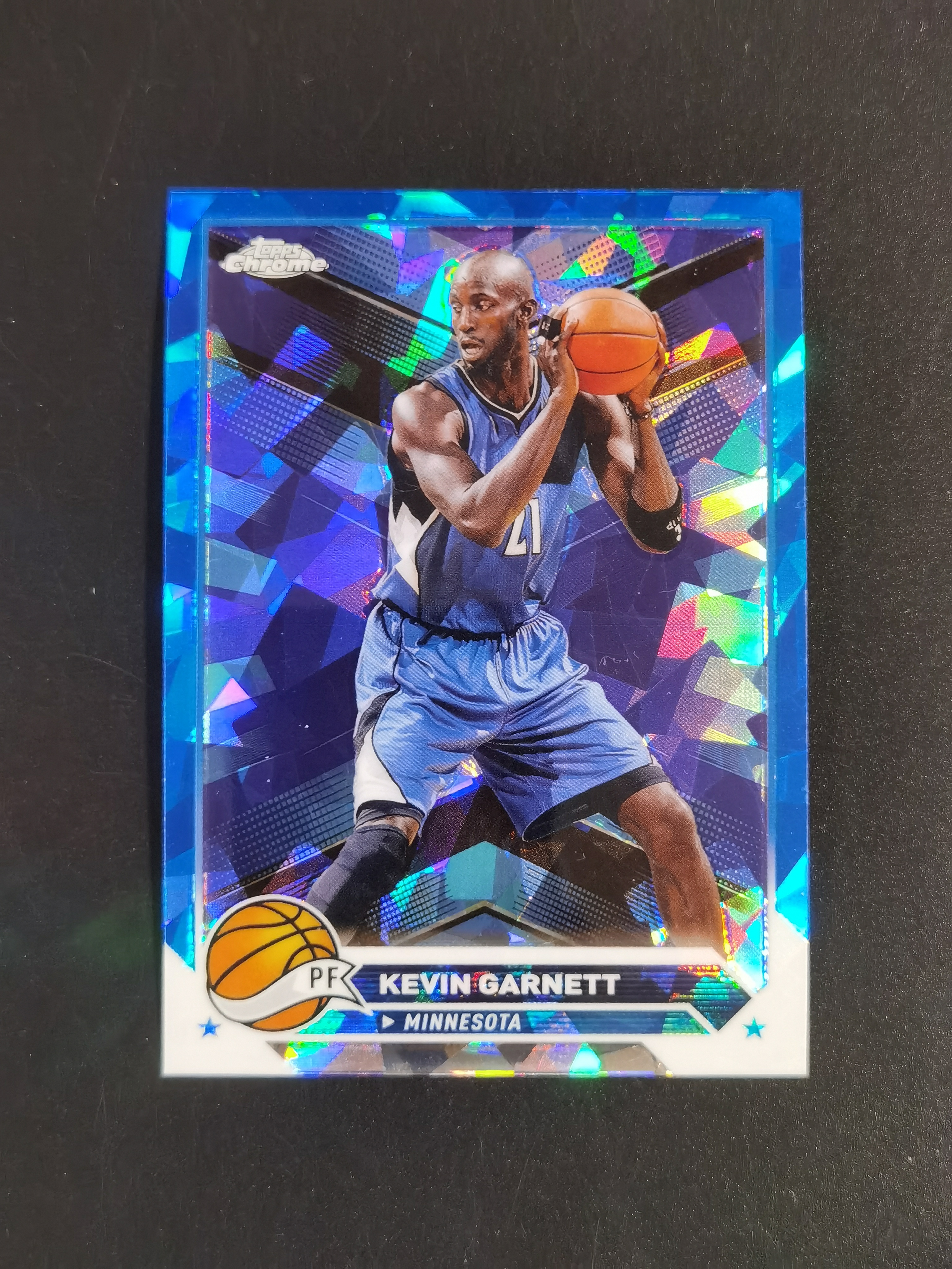 2024 Topps Chrome Kevin Garnett 凯文 加内特 狼王 蓝碎冰折 折射 卡品如图 专收必备