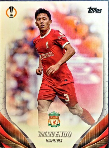 【k代拍】2023-24 Topps Jade Edition UCC Wataru Endo 远藤航 利物浦 日本 欧冠