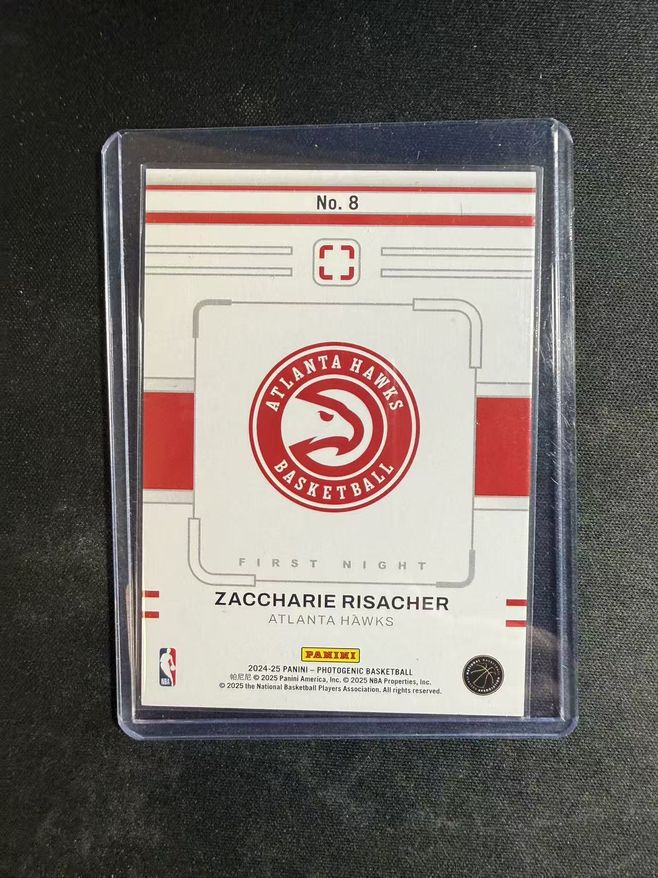 2024-25 Panini Photogenic Zaccharie Risacher RC 上镜 新秀年 老鹰 扎卡里 里萨谢 75编 碎冰折 卡品如图 不保卡品 介意勿拍