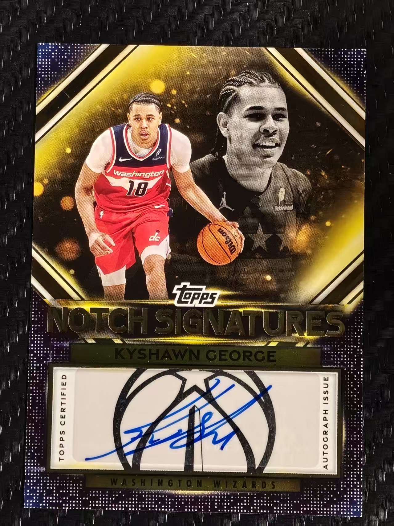 2025 Topps Topps Kyshawn George 【灯灯拍卡】 凯肖恩 乔治 奇才 签字 成就签 元年 topps 旗舰 潜力新秀 收藏必备(LSY)预