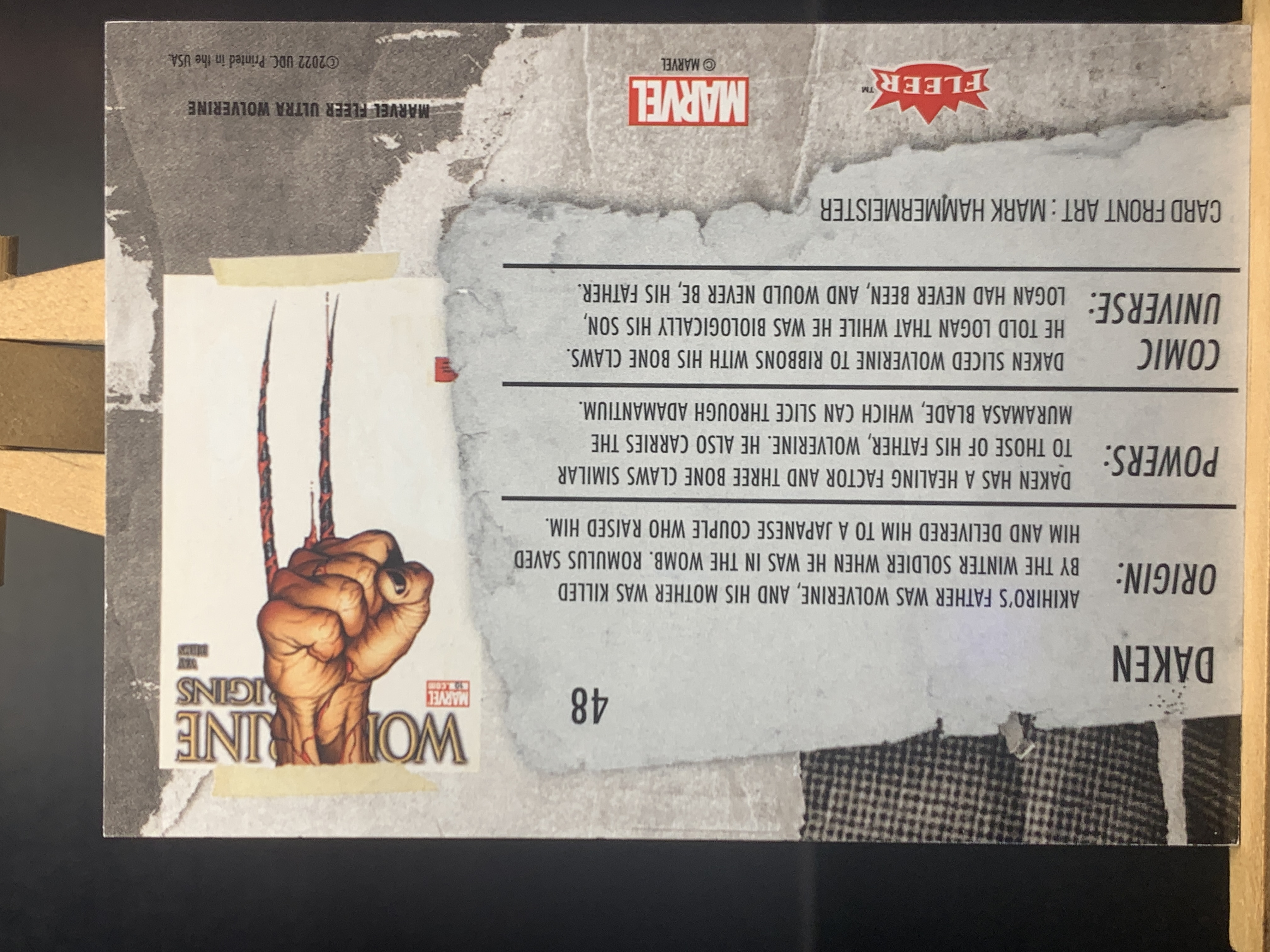 (S8)2022 FLEER MARVEL 漫威 BASE 戴肯 实卡好看 收藏凑套必备 卡品如图!!!