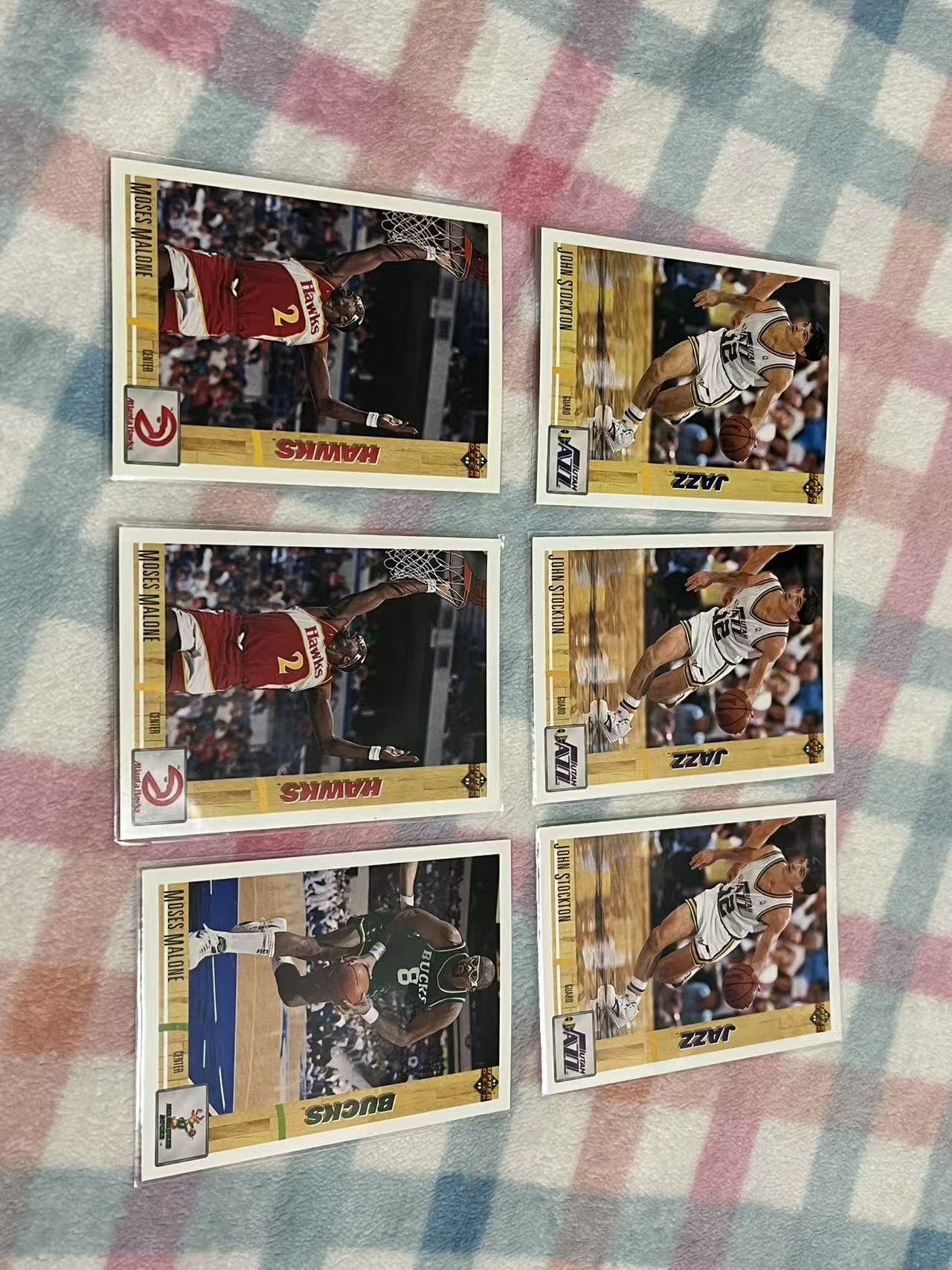 1992 Upper Deck UD 27张打包 拉里伯德 魔术师约翰逊 尤因 詹姆斯沃西 斯托克顿 摩西马龙 巴克利 皮蓬 罗德曼等【老人 老卡 老特】#792