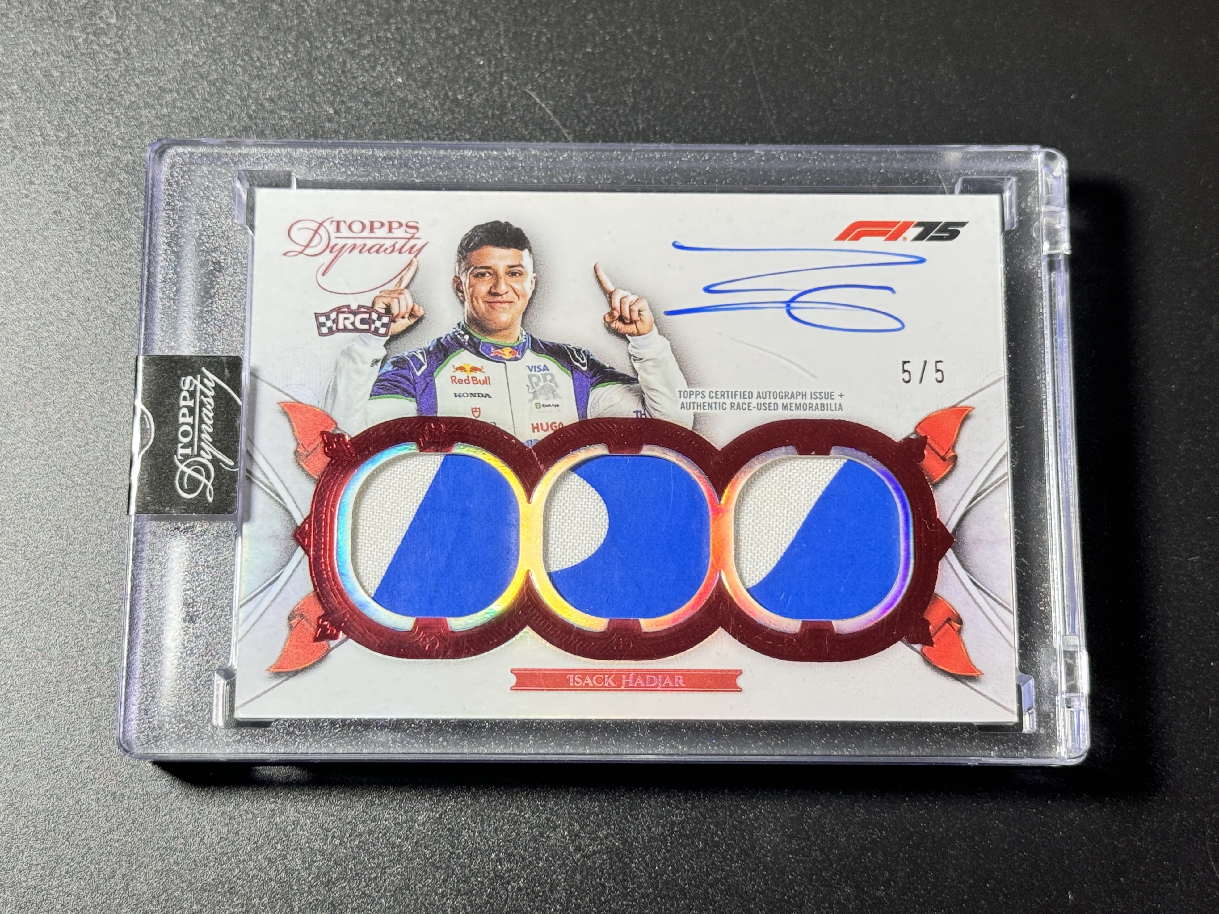 【喷子拍卖】2025 topps dynasty Isack Hadjar F1 王朝 伊萨克 哈贾尔 新秀 RC 5编 三窗 patch ...