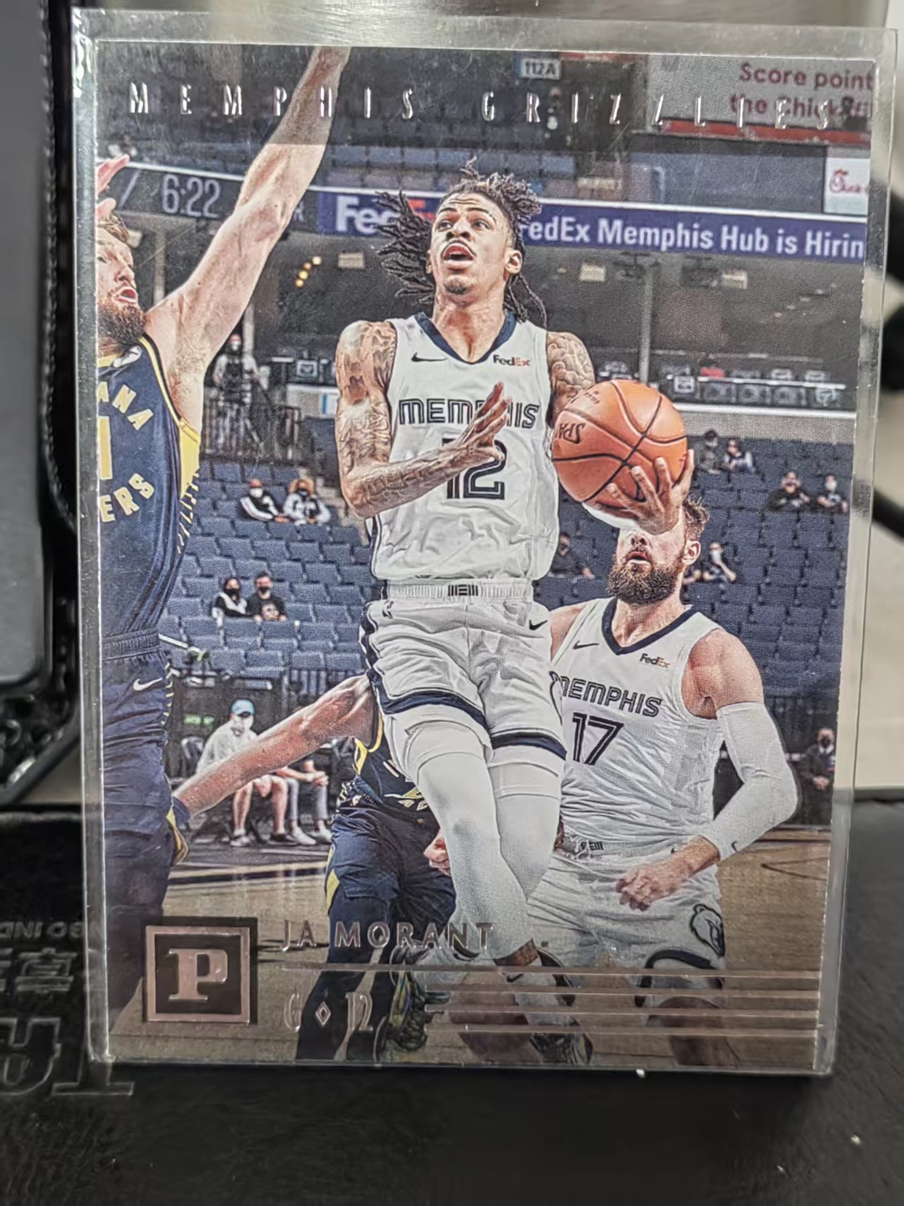 2020-21 Panini Chronicles Ja Morant 编年史 贾 莫兰特 灰熊 篮 白边白角 不保卡品 卡品如图