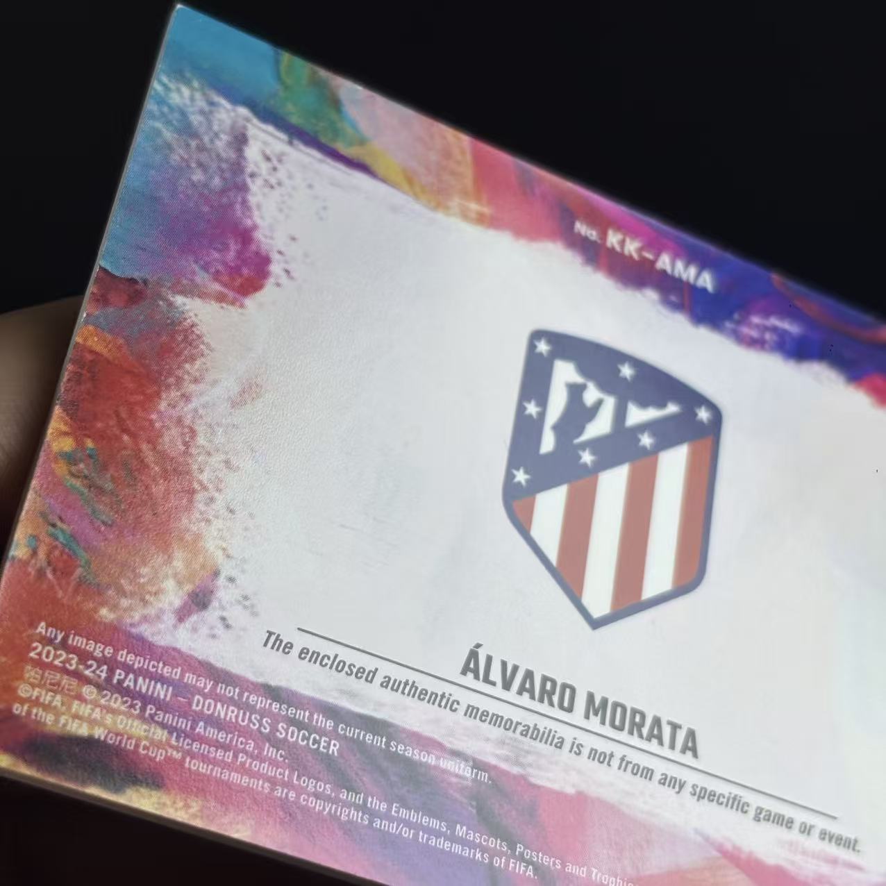2023-24 Panini Donruss Alvaro Morata 【SQ拍卖】杜蕾斯 阿尔瓦罗 莫拉塔 马德里竞技 马竞 西班牙 尤文 油画 球衣物料 收藏必备/犯困