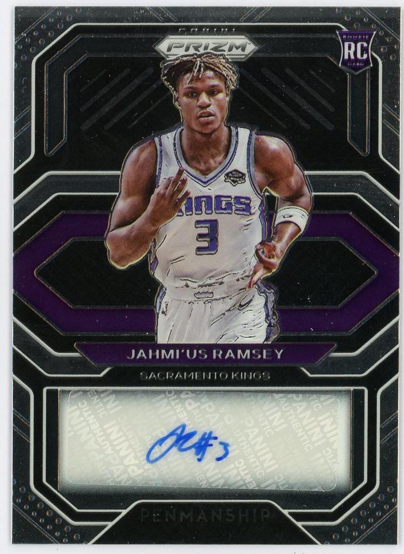 2020-21 Panini Prizm Jahmi'us Ramsey RC 热迈尔斯拉姆希 新秀 pz 签字 Penmanship 国王 卡品如图 0YQ3/11.16