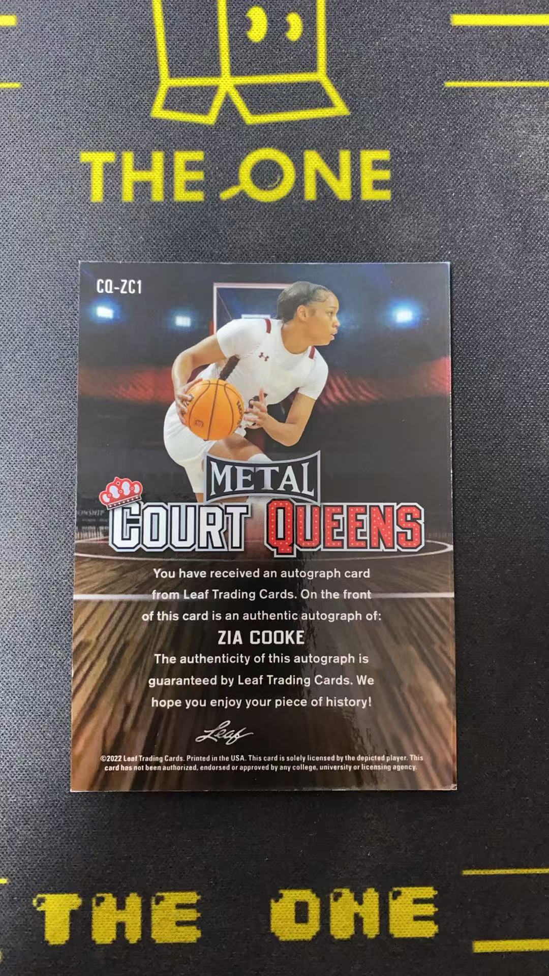 2022 Leaf TRINITY ZIA COOKE 【TheOne】齐亚 库克 女篮 签字 不保卡品【TP】