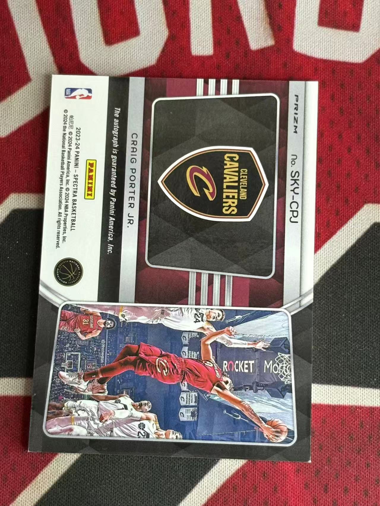 2023-24 PANINI SPECTRA Craig Porter Jr. 光谱系列 骑士 新秀RC 小克雷格波特 75编 签字卡 飞升签 马赛克折 折射 专收凑套必备【烂臭嘴拍卖】