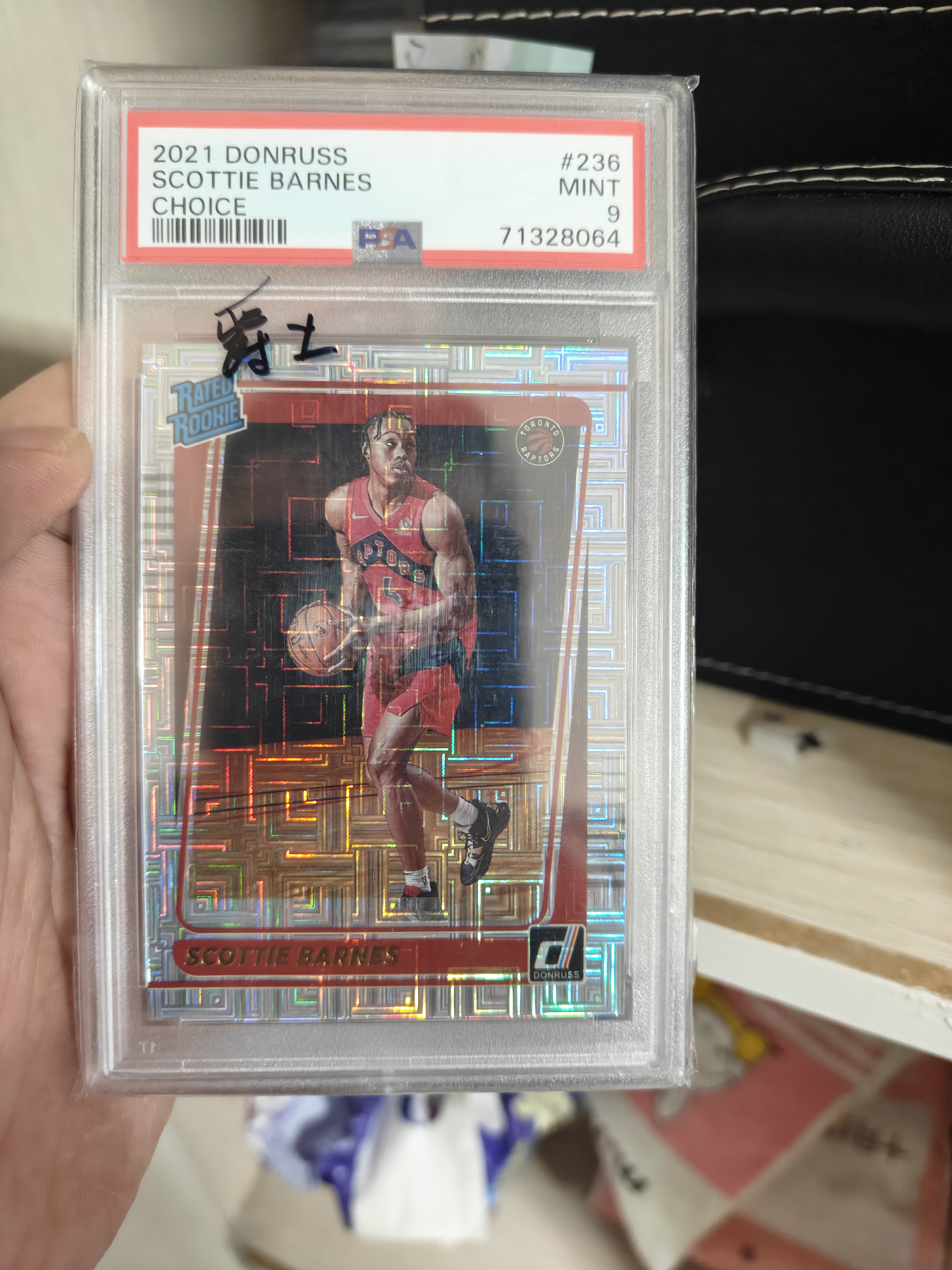 2021-22 Panini Donruss Scottie Barnes RC #236 PSA9 新秀年 选秀年 最佳新秀 猛龙老大 斯科蒂 巴恩斯 mojo 折色