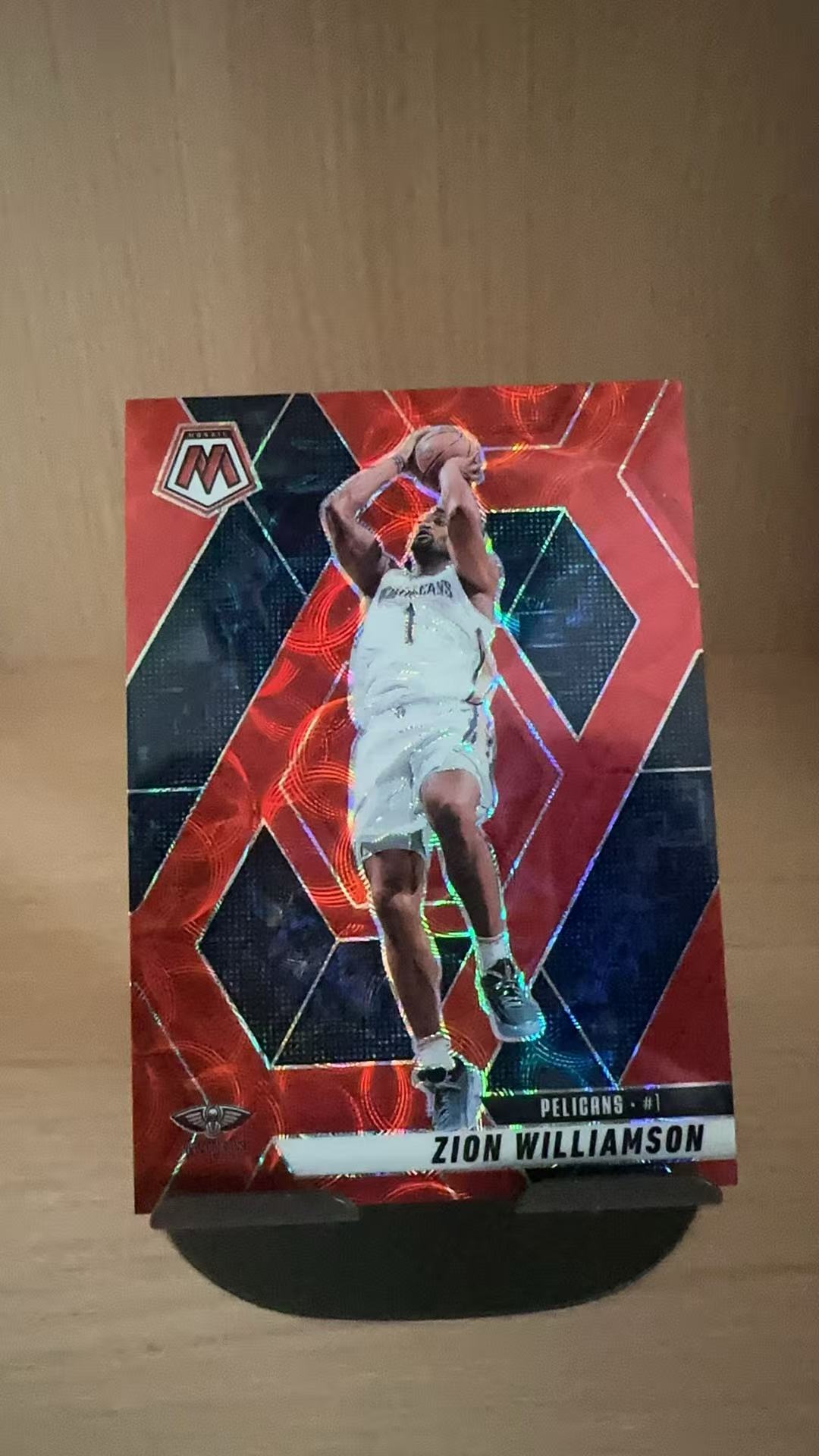 2024-25 Panini Mosaic Zion Williamson #119 马赛克系列 锡安 蔡恩 红圈圈折 /75 鹈鹕选图 卡品如图