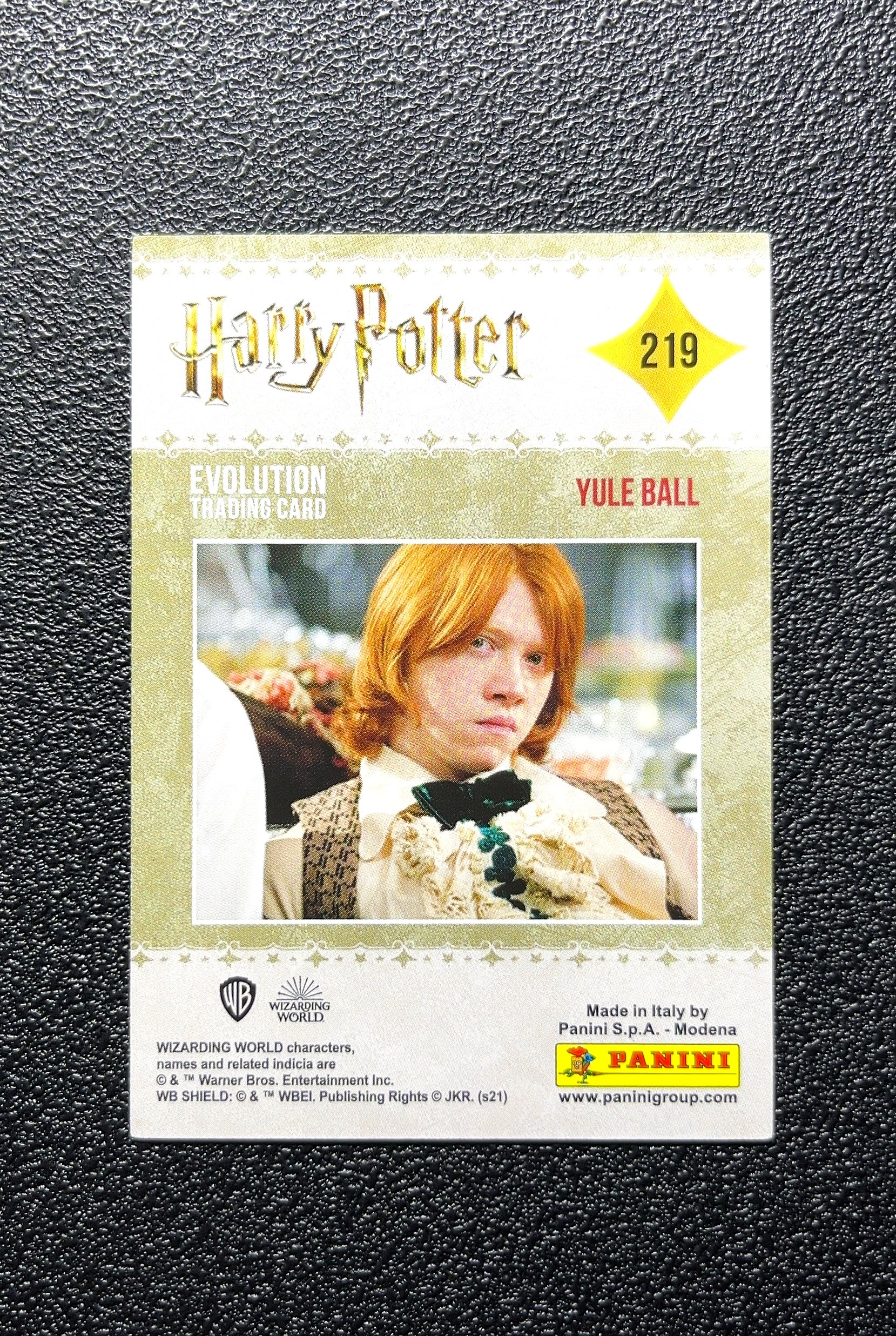 【小白1%代卖】Panini Evolution Yule Ball 圣诞舞会 Rubeus Hagrid 鲁伯·海格 卡品如图 高价值 #219 Harry Potter 哈利·波特 0809