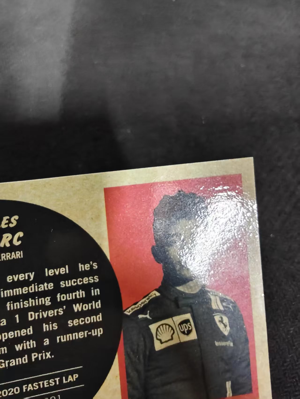 2021 Topps Chrome Charles Leclerc F1 法拉利 勒克莱尔 银折 F1 划痕 边角瑕疵 #CL