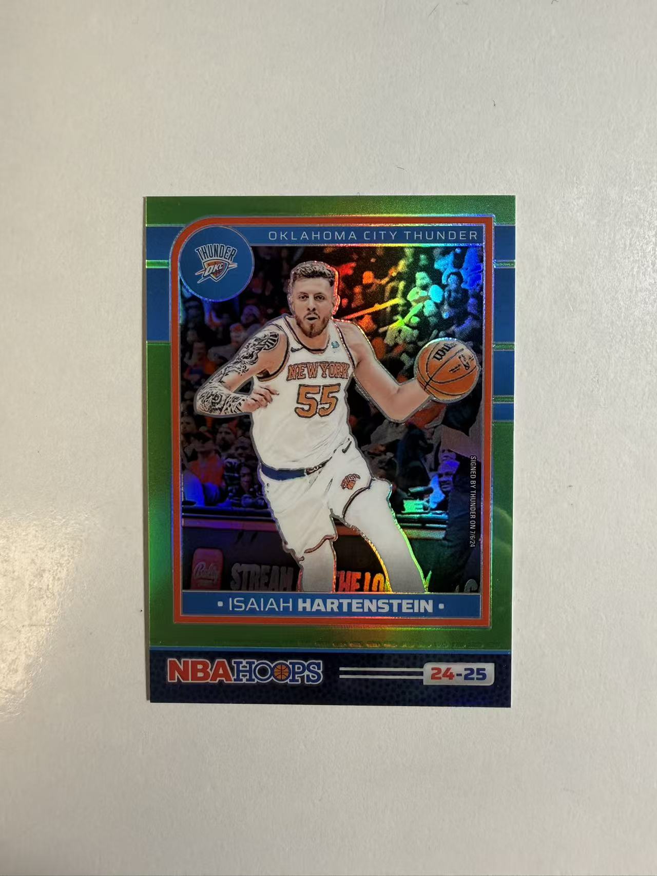 2024-25 Panini Hoops Isaiah Hartenstein 雷霆 以赛亚 哈滕 149编 绿折 卡品如图 不保卡品 介意勿拍