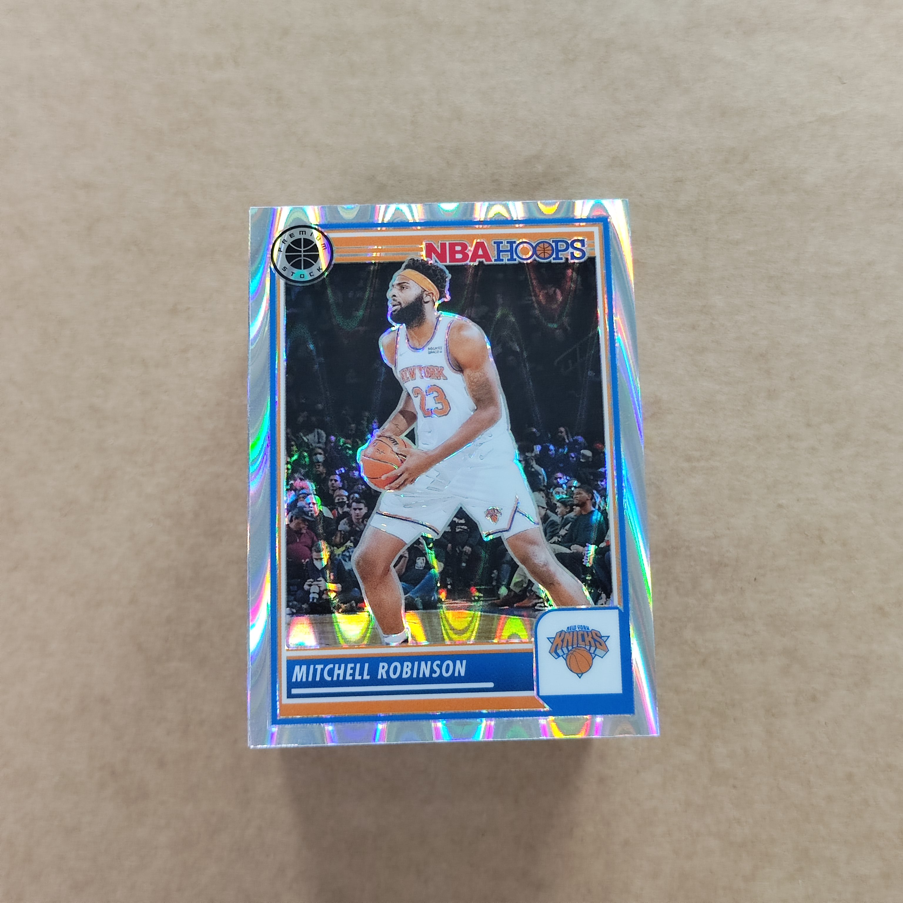 2023-24 【HADE拍卖-免费上拍/回款快】 hoops premium stock Mitchell Robinson 罗宾逊 变形虫折 金属版 单卡base/ZKB78