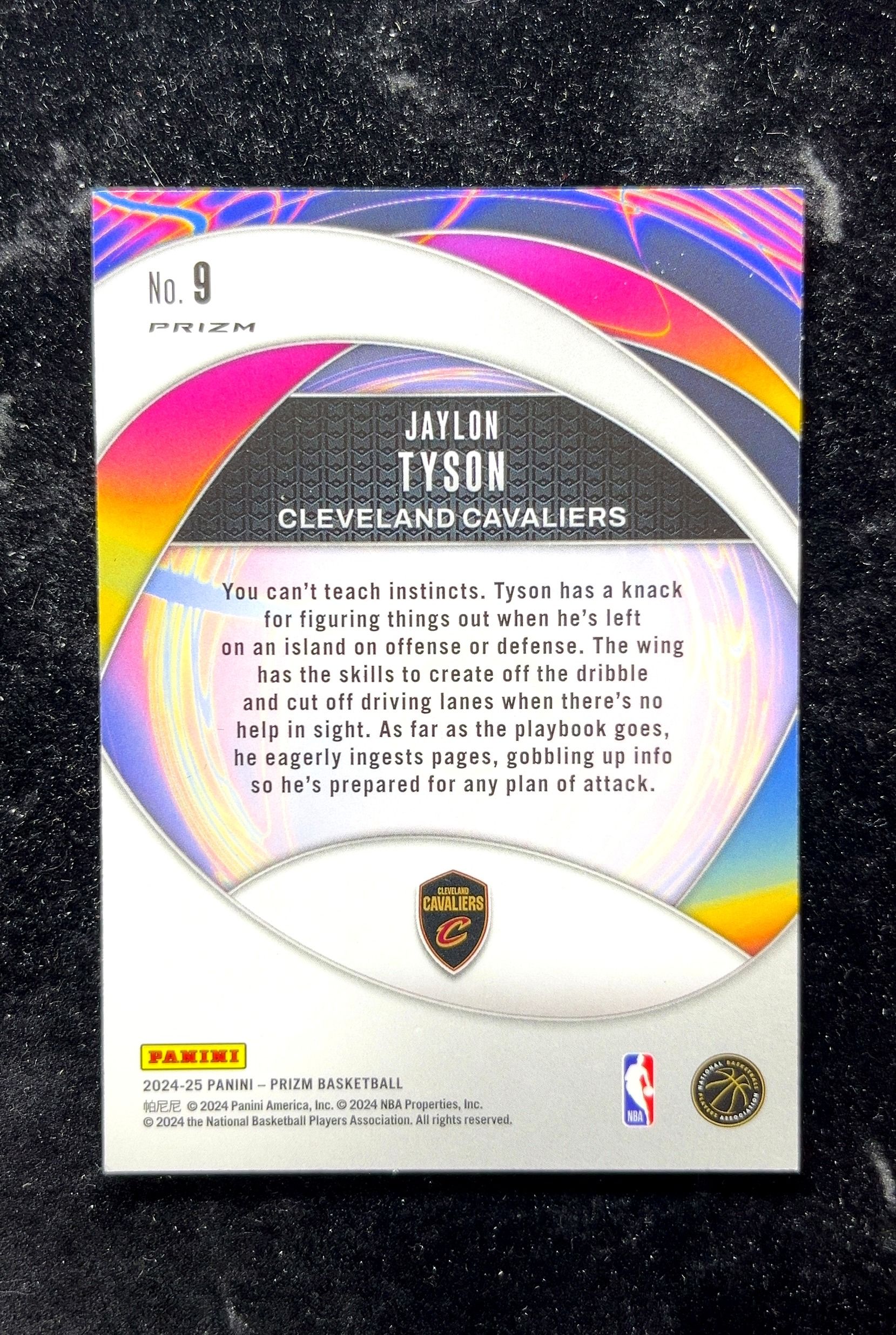 【小白1%代卖】2024 Panini Prizm Impact 冲击 Jaylon Tyson 杰伦·泰森 银折 银平行 折射 新秀 RC 卡品如图 高价值 #9 Cleveland 0702