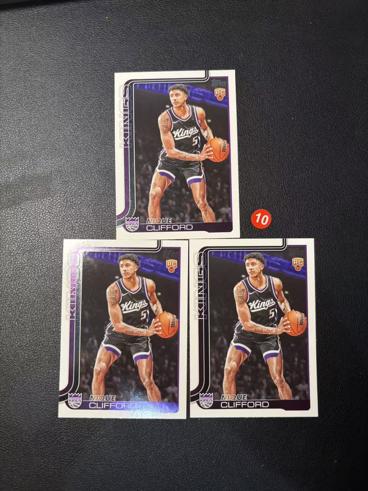 2025 Topps flagship Nique Clifford RC 尼克 克利福德 新秀 3张打包 国王 微瑕 卡品如图 专收必备 N2