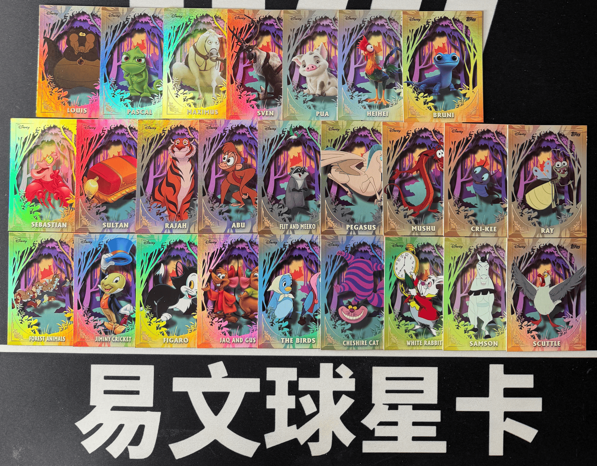 【易文拍卖 超级回款】2025 Topps Disney Wonder 迪士尼 LOT 1-25号 全套齐 动物朋友 特卡 不保卡品 #TuTu