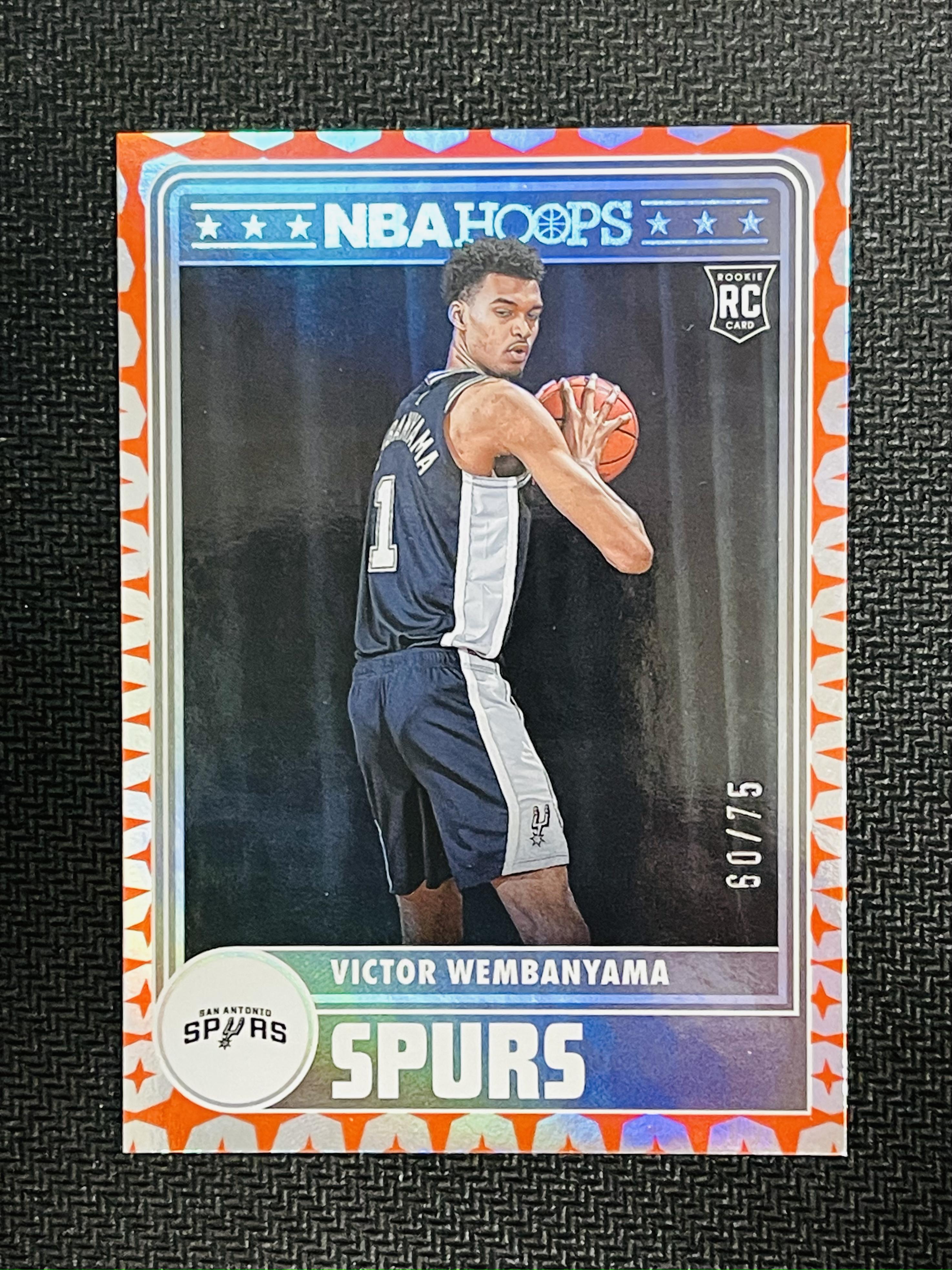 2023 24 panini hoops victor wembanyama rc ltt rc 75 